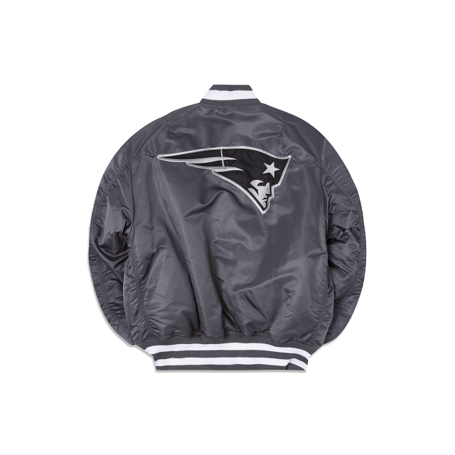 Alpha Industries X New England Patriots Gray MA-1 Bomber Jacket - Image 2