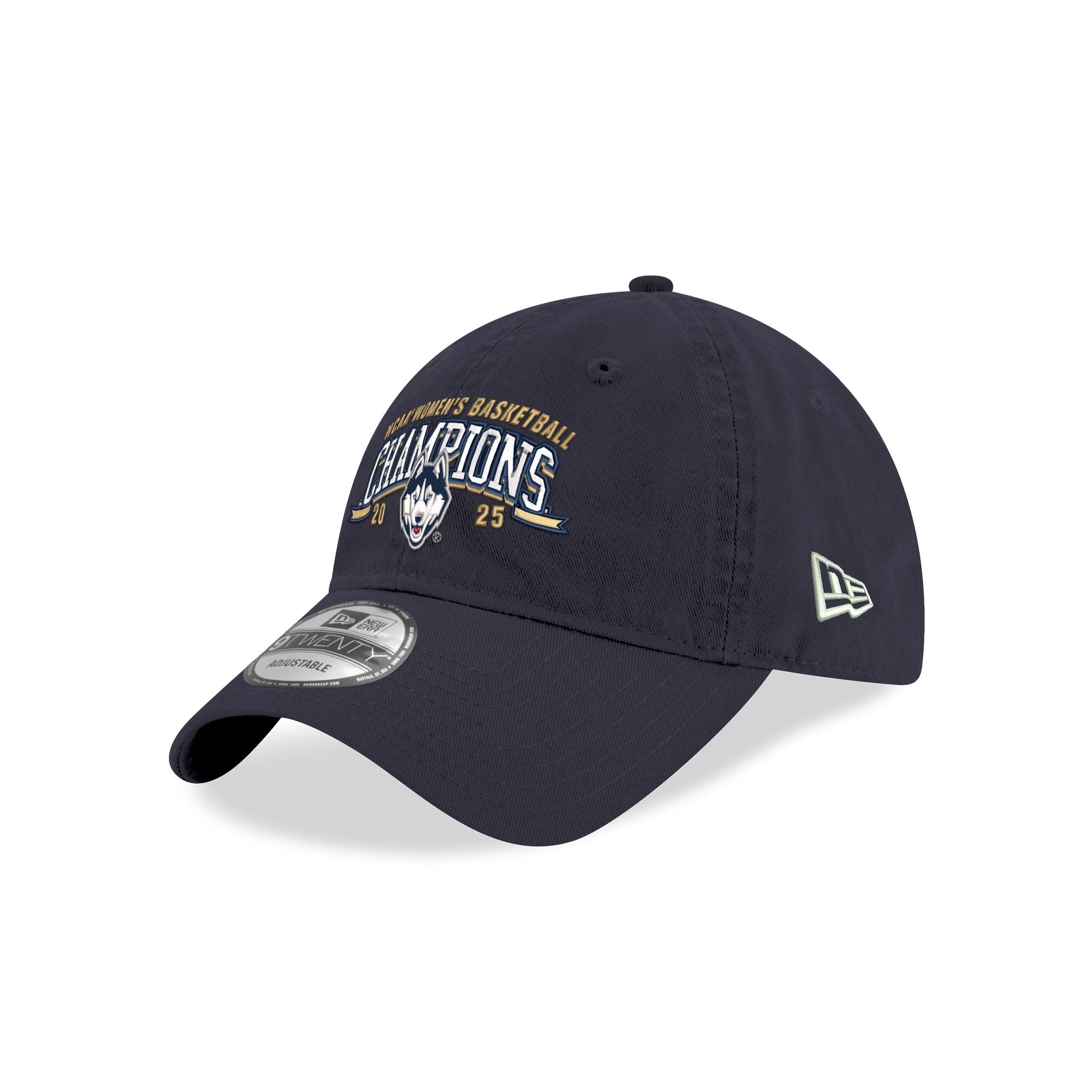 Connecticut Huskies 2025 NCAA Women's Division I Champions 9TWENTY Adjustable Hat