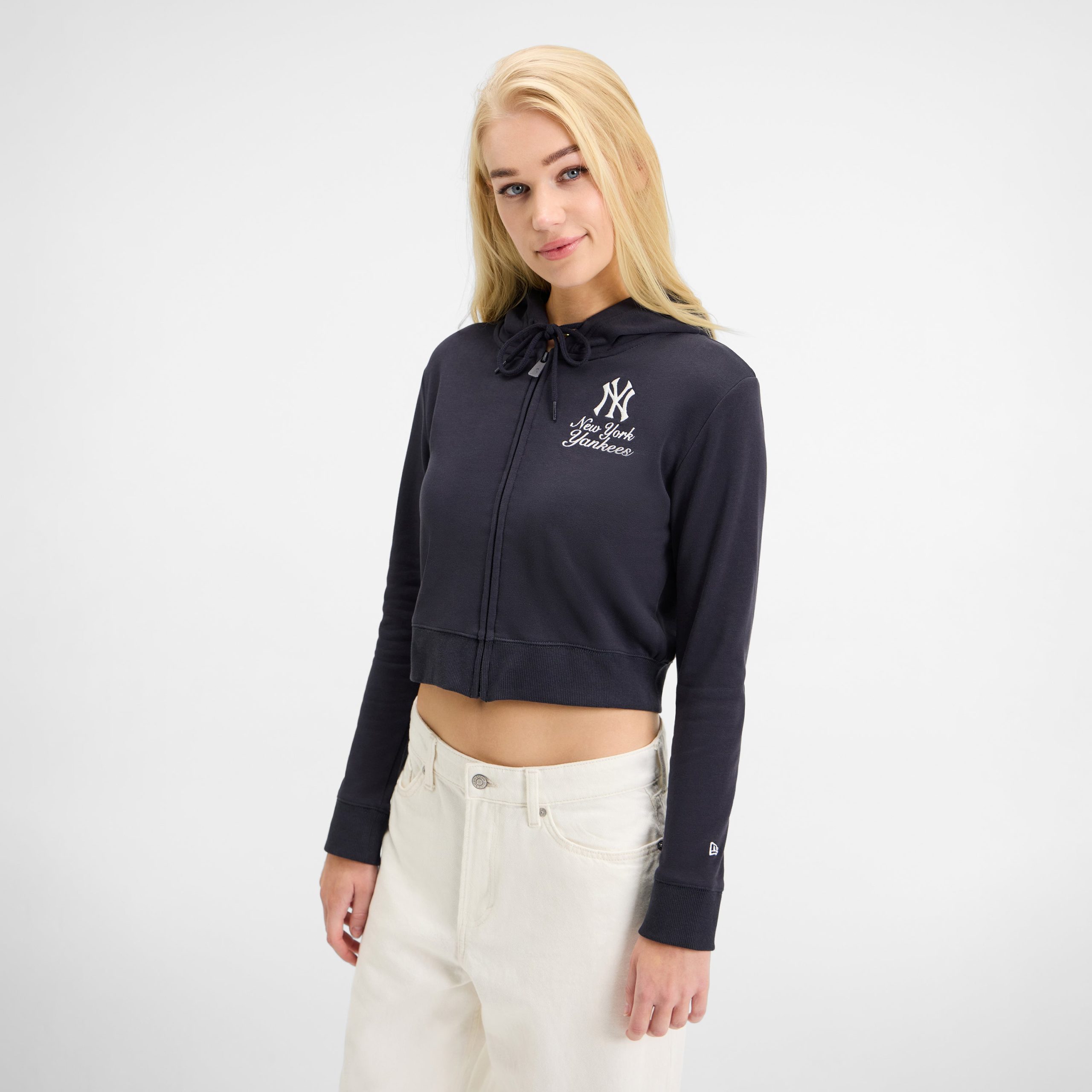 Toronto Blue Jays Game Day Cropped Women's Zipper Hoodie - Image 2