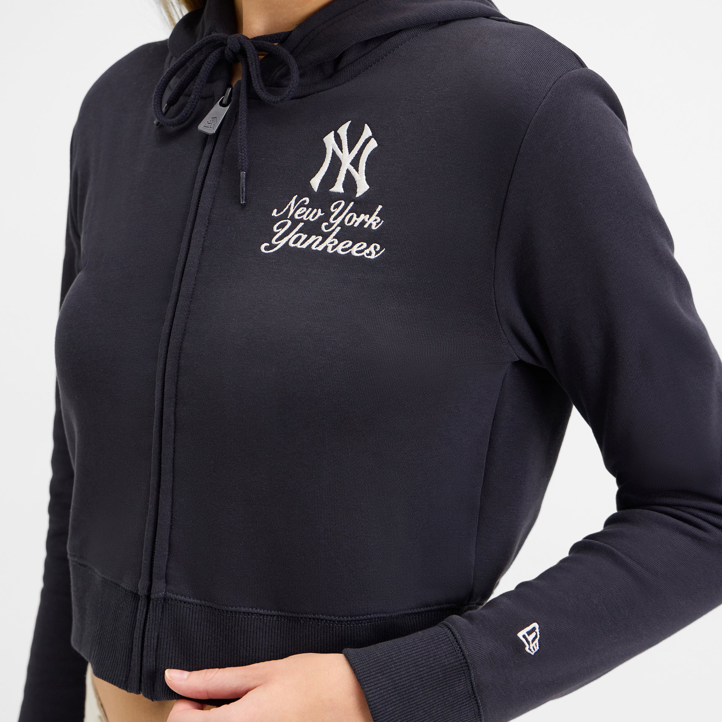 Toronto Blue Jays Game Day Cropped Women's Zipper Hoodie - Image 4