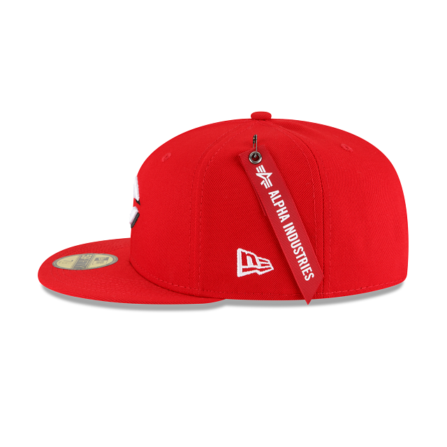 Alpha Industries X Cincinnati Reds 59FIFTY Fitted Hat - Image 4