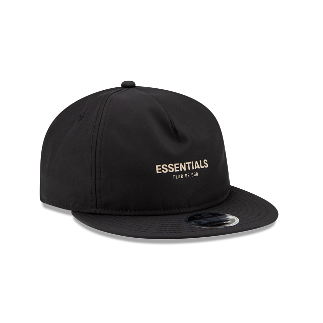 Fear Of God Essentials Retro Crown Black 9FIFTY Strapback Hat - Image 3