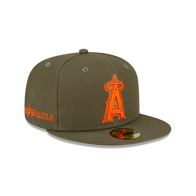 Alpha Industries X Los Angeles Angels Green 59FIFTY Fitted Hat - Image 3