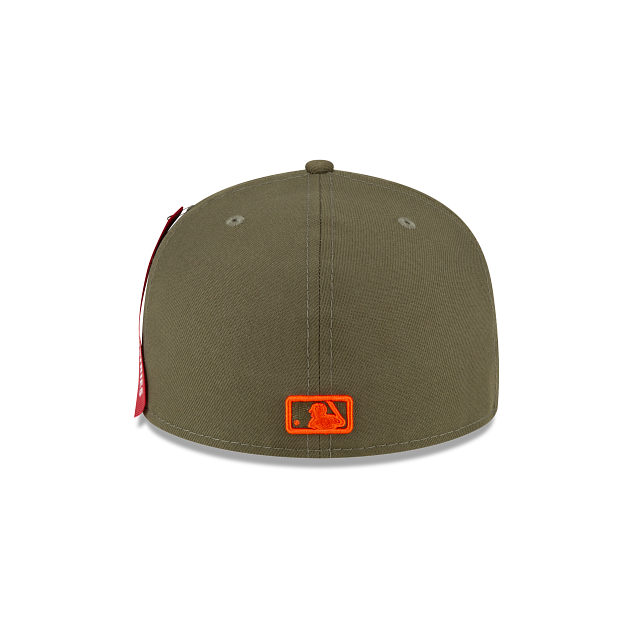 Alpha Industries X Los Angeles Angels Green 59FIFTY Fitted Hat - Image 6