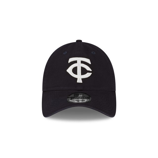 Minnesota Twins Navy Core Classic 9TWENTY Adjustable Hat - Image 2
