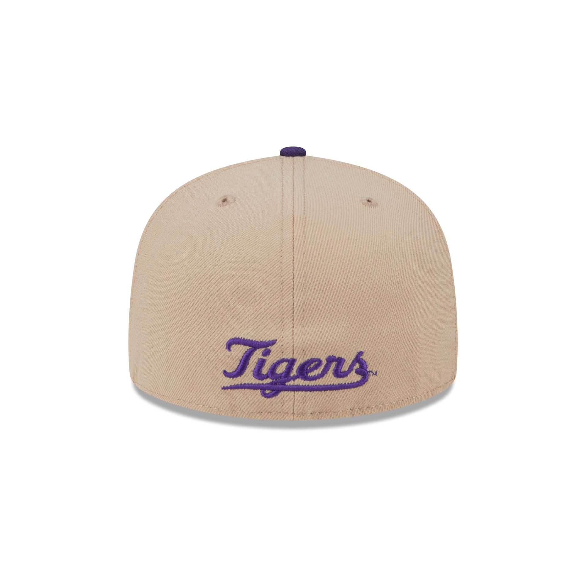 LSU Tigers Camel College Vault 59FIFTY Fitted Hat - Image 6