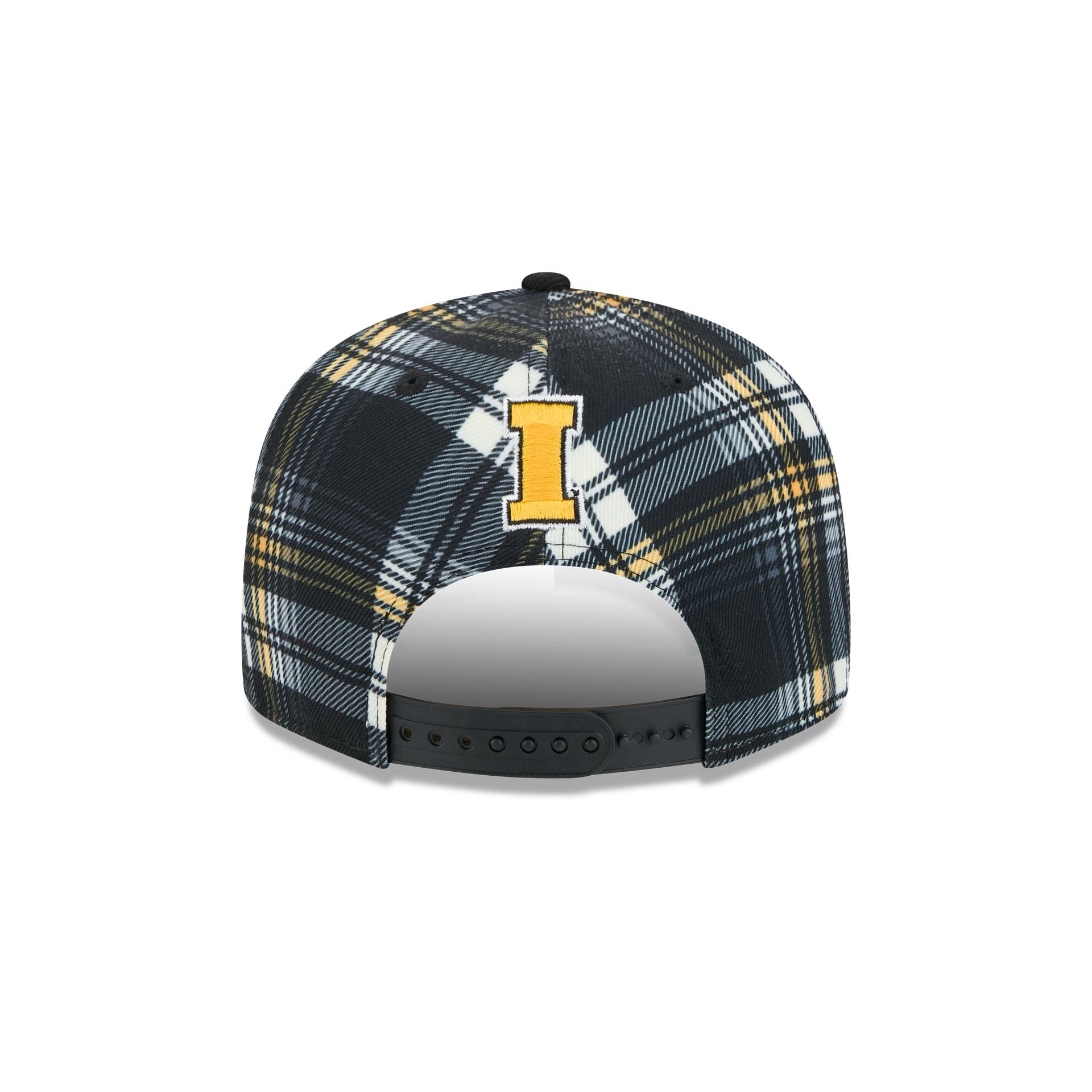 Iowa Hawkeyes Plaid 9FIFTY Snapback Hat - Image 6