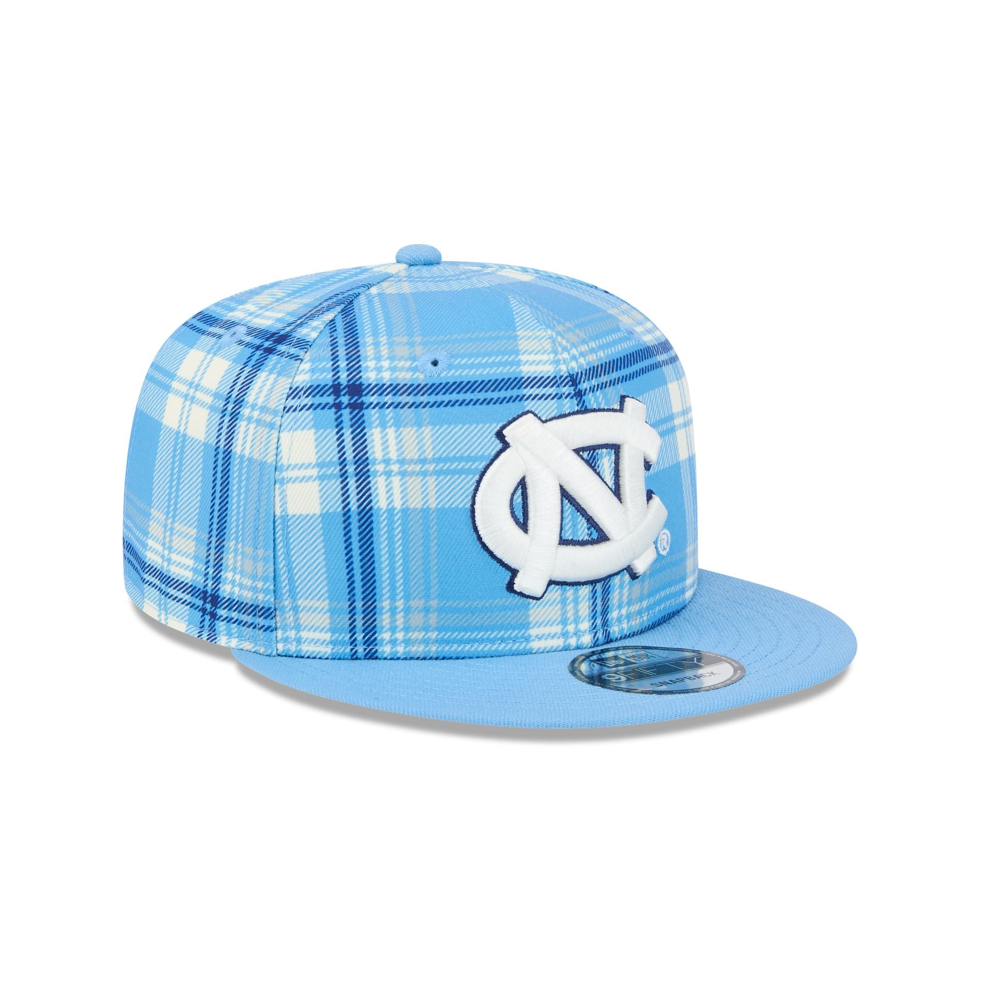North Carolina University Tar Heels Plaid 9FIFTY Snapback Hat - Image 3