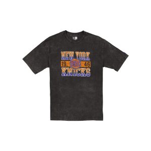 New York Knicks Oversized Washed Black T-Shirt