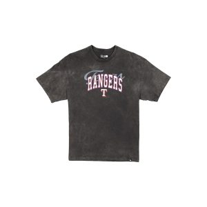 Texas Rangers Women's Oversized Washed Black T-Shirt