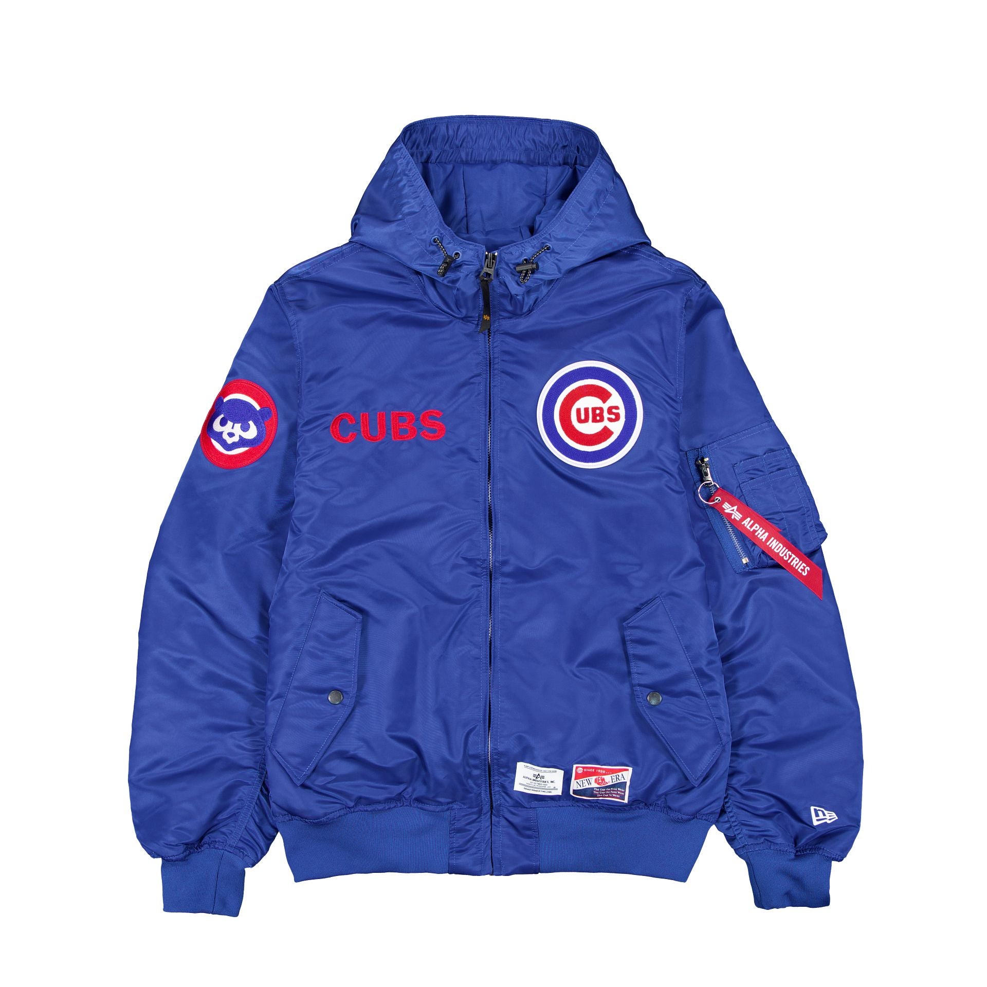 Alpha Industries x Chicago Cubs L-2B Hooded Bomber Jacket - Image 2