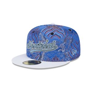 Montreal Expos Wave Fill 59FIFTY Fitted Hat