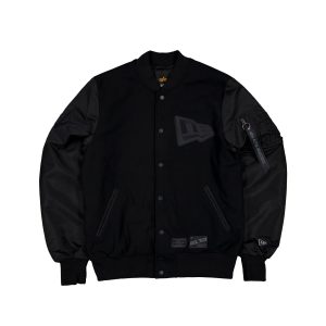 Alpha Industries x New Era Cap MA-1 Wool Varsity Jacket Black