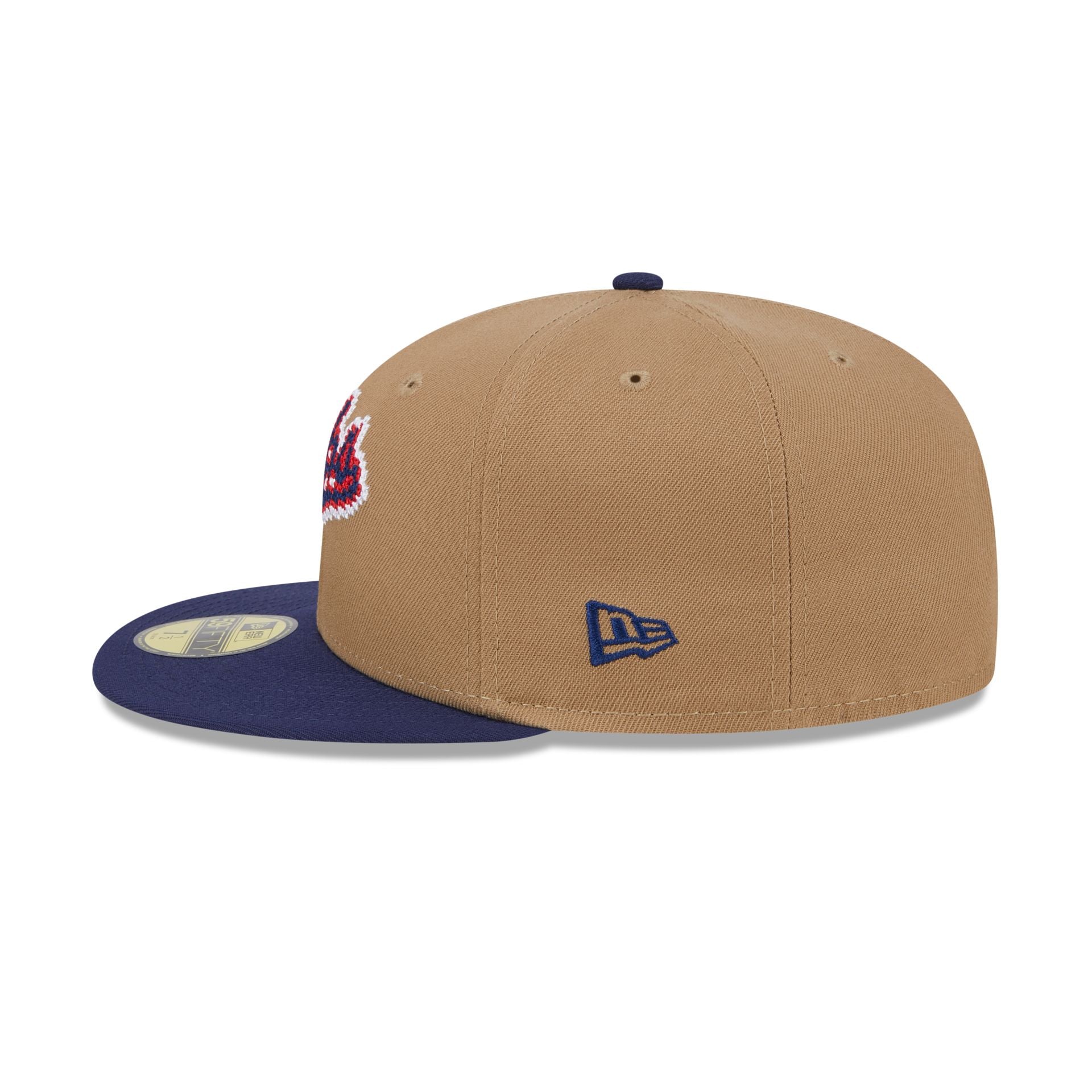 Chicago Cubs Classic 8-Bit Wordmark 59FIFTY Fitted Hat - Image 4