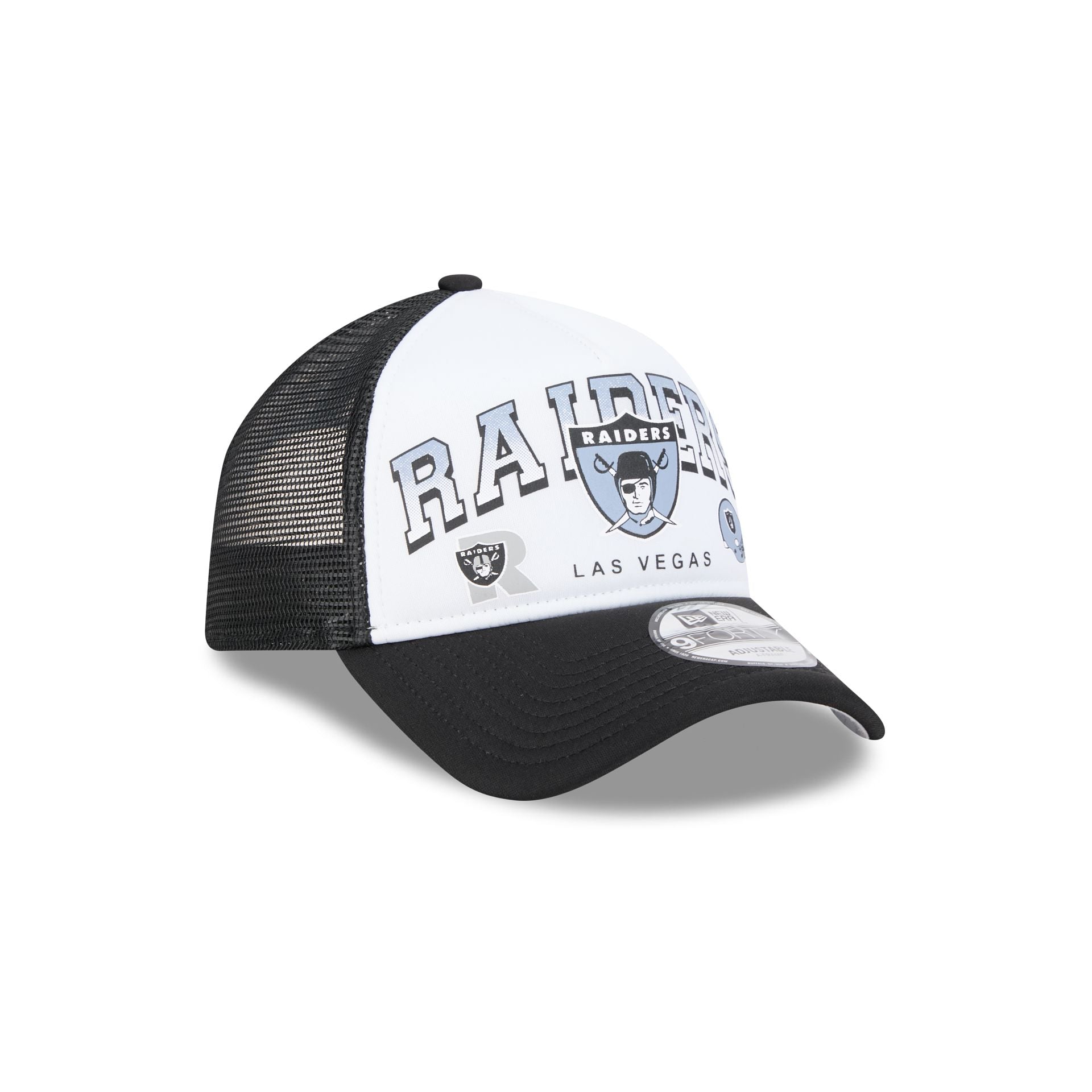Las Vegas Raiders Sport Classics 9FORTY A-Frame Trucker Hat - Image 3