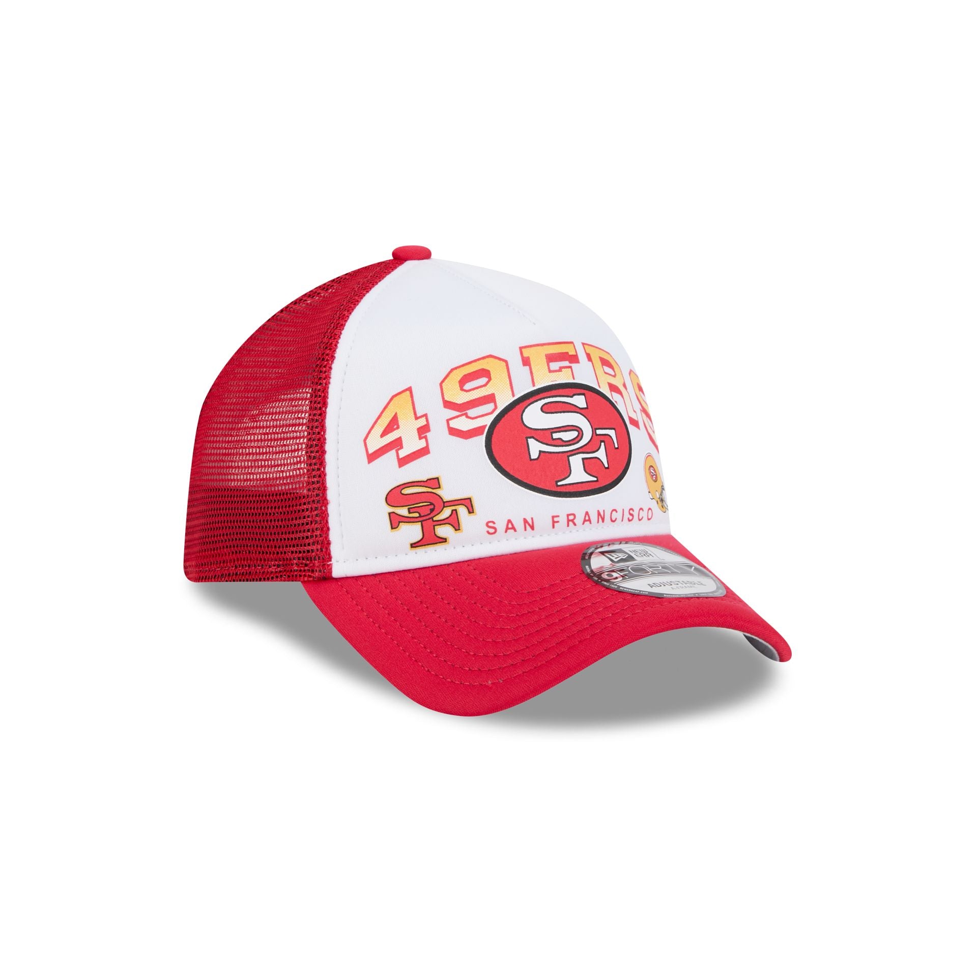San Francisco 49ers Sport Classics 9FORTY A-Frame Trucker Hat - Image 3