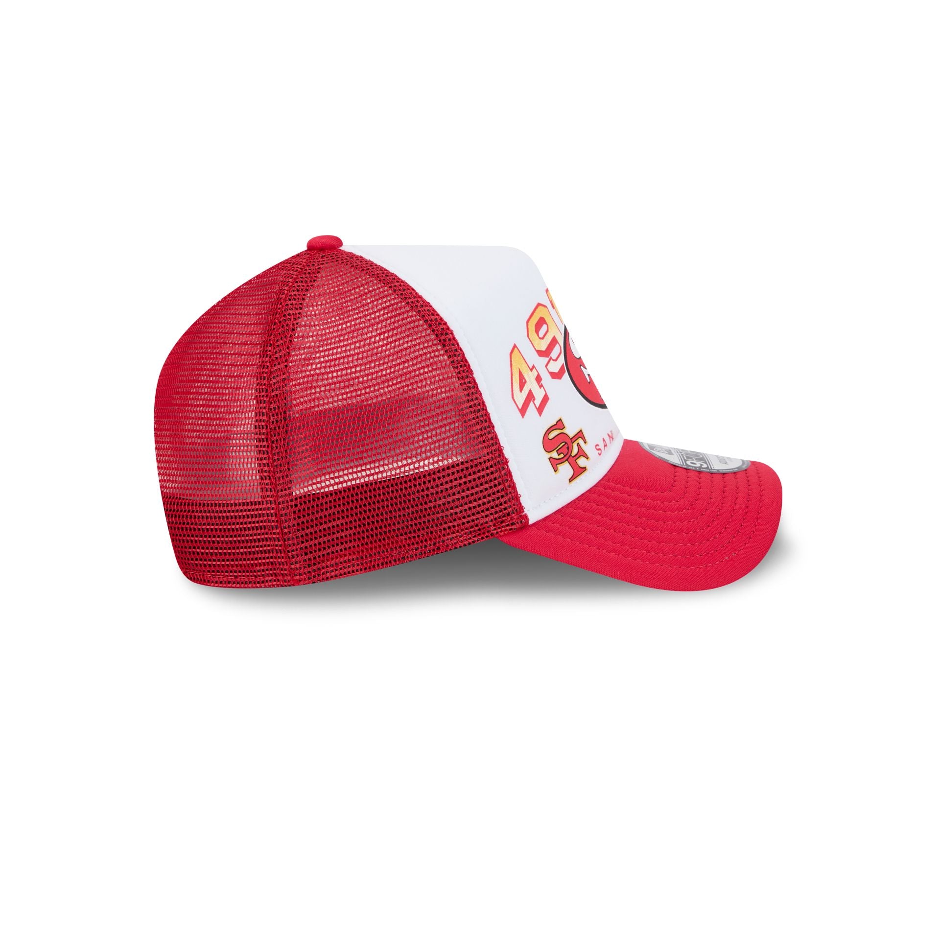 San Francisco 49ers Sport Classics 9FORTY A-Frame Trucker Hat - Image 5