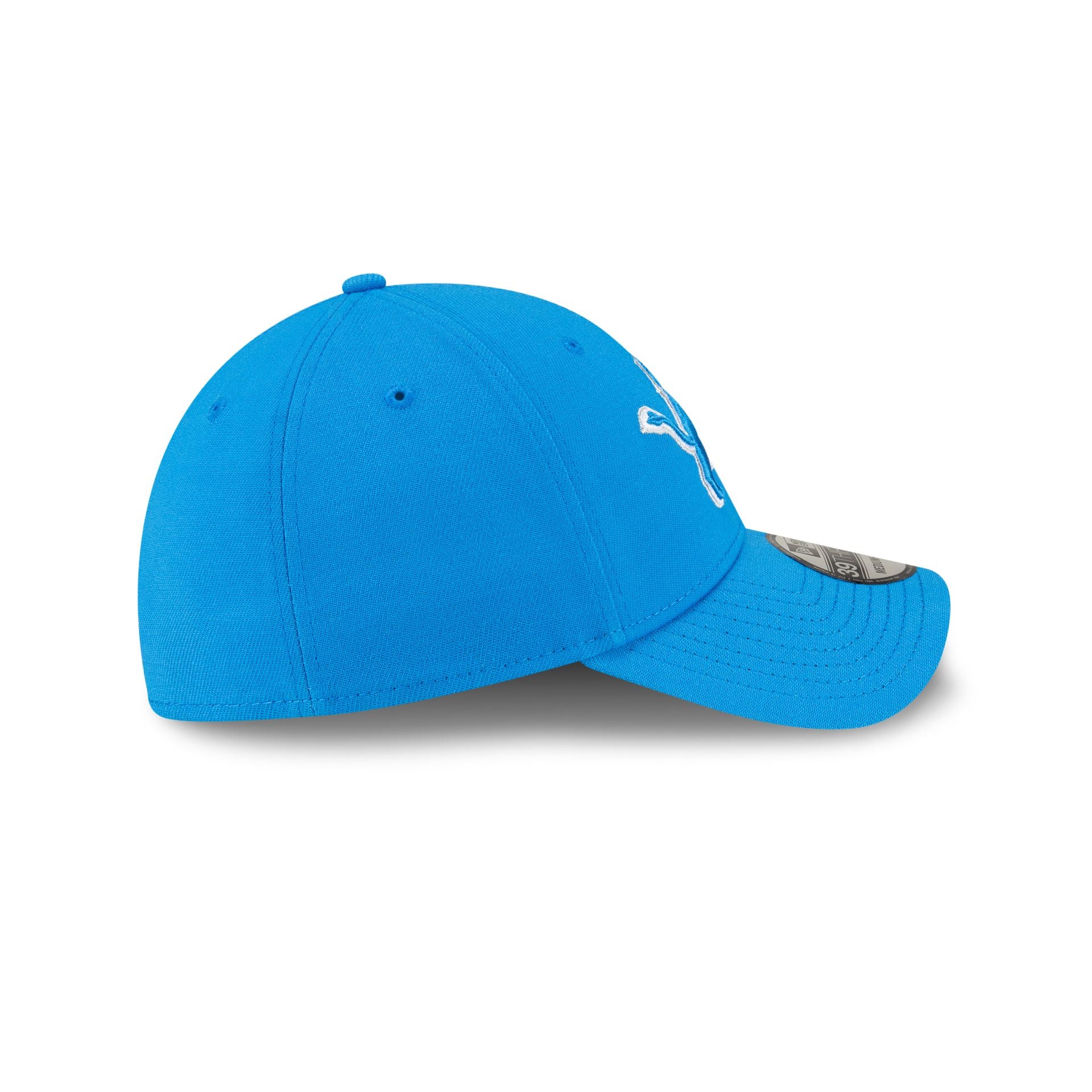 Detroit Lions Team Classic Blue 39THIRTY Stretch Fit Hat - Image 5