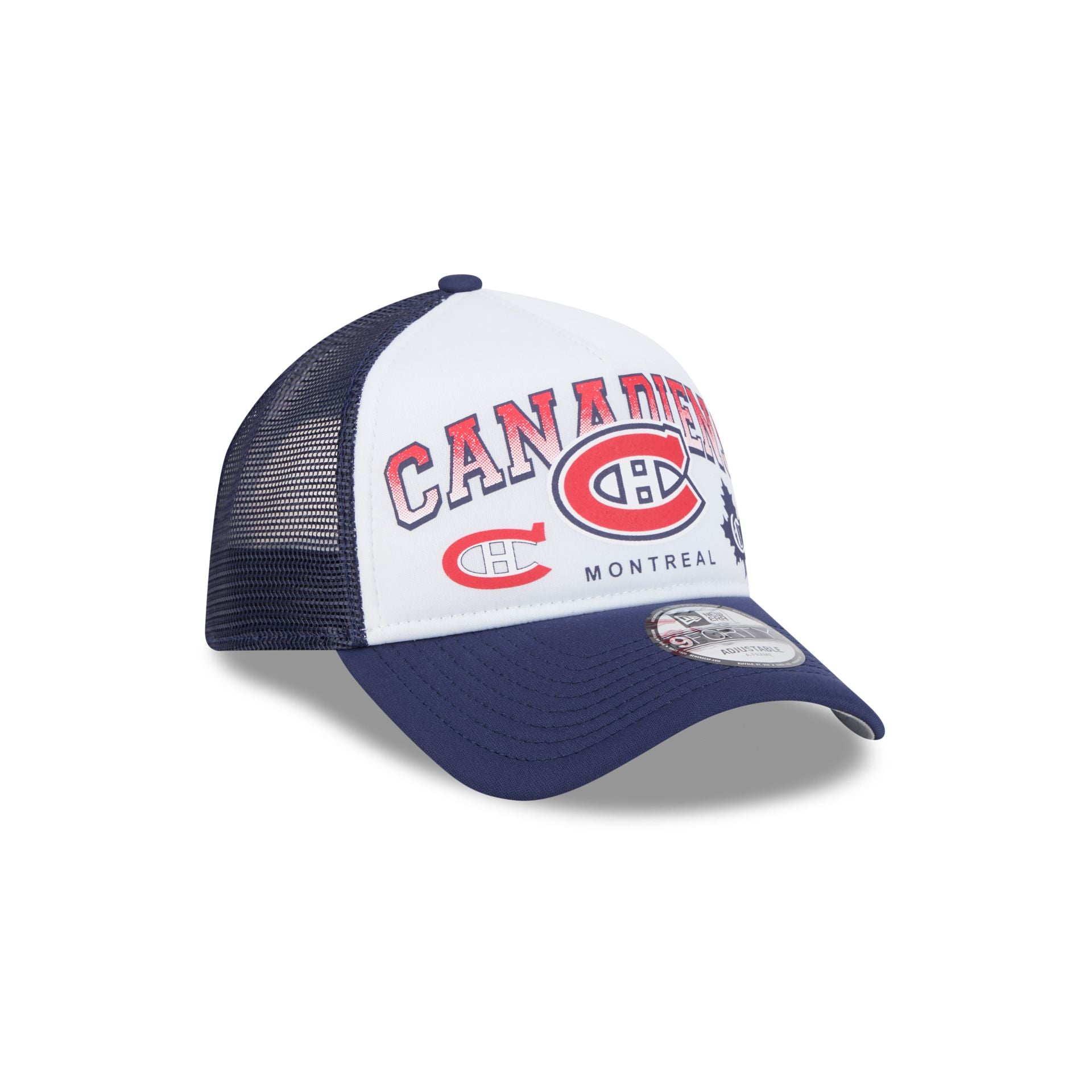 Montreal Canadiens Sport Classics 9FORTY A-Frame Trucker Hat - Image 3
