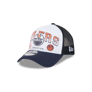 Edmonton Oilers Sport Classics 9FORTY A-Frame Trucker Hat