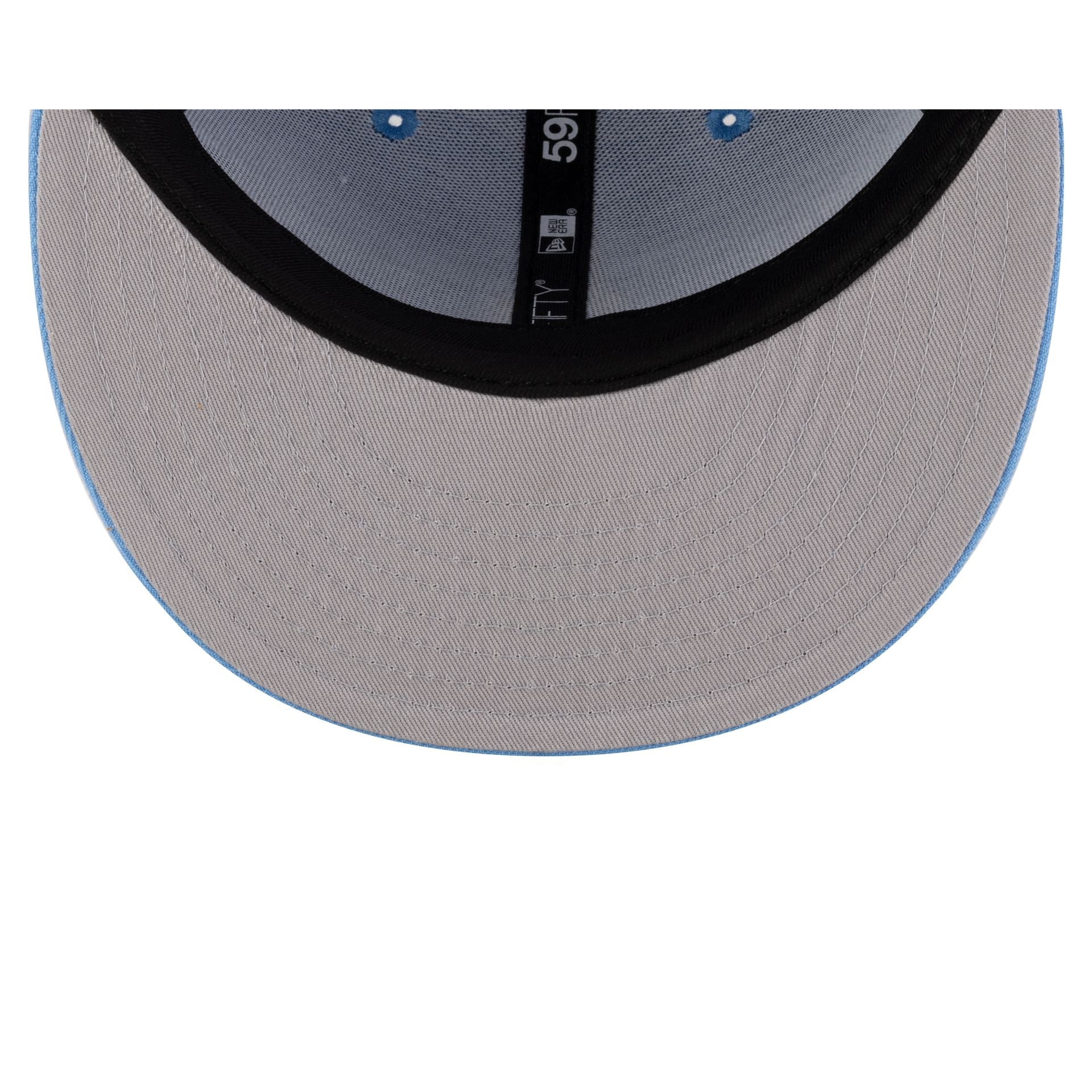 Oilers Basic Sky Blue 59FIFTY Fitted Hat - Image 7