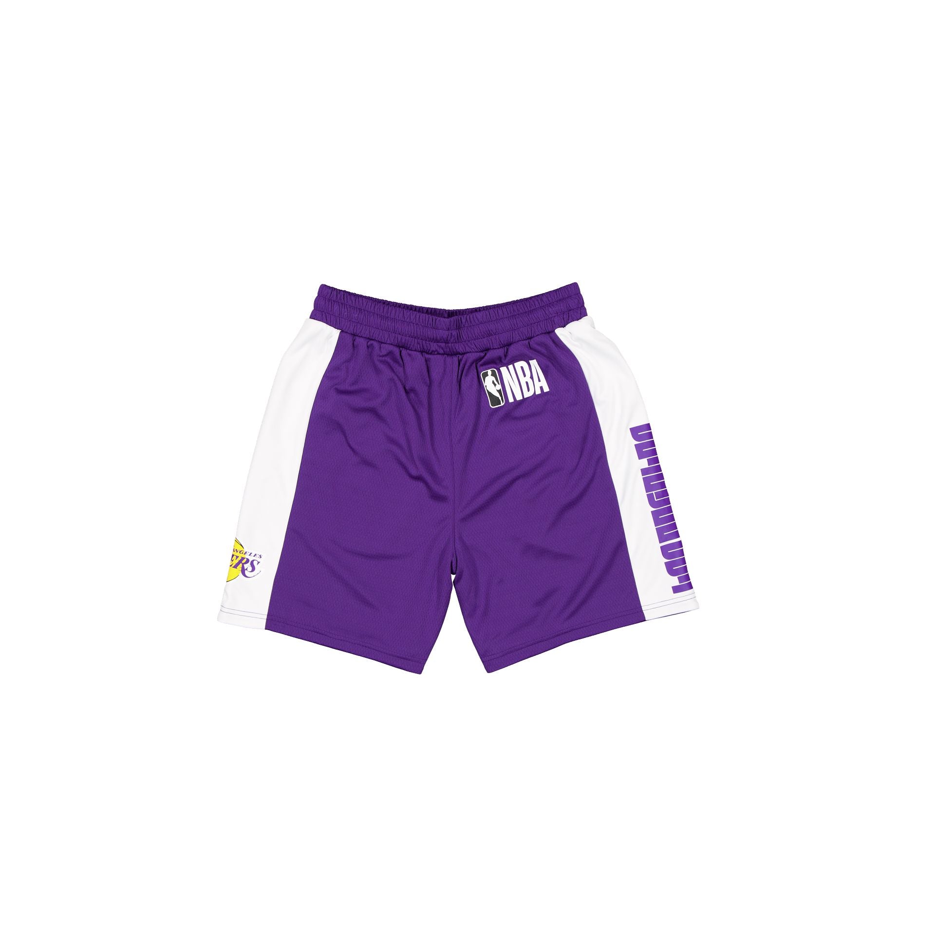 Los Angeles Lakers Purple Graphic Mesh Shorts - Image 2