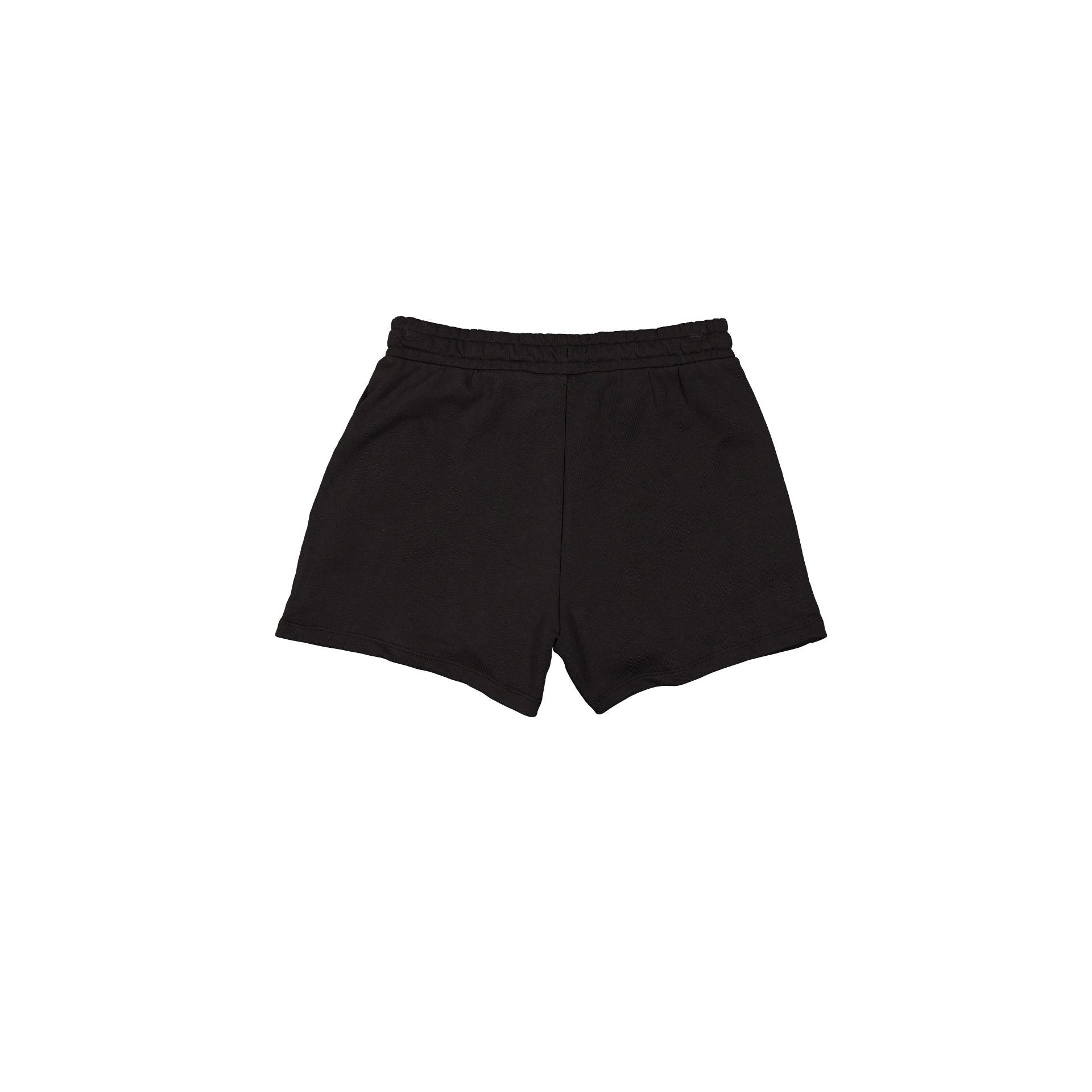 New Era Cap Women's High Waisted Black Script Shorts - Image 2