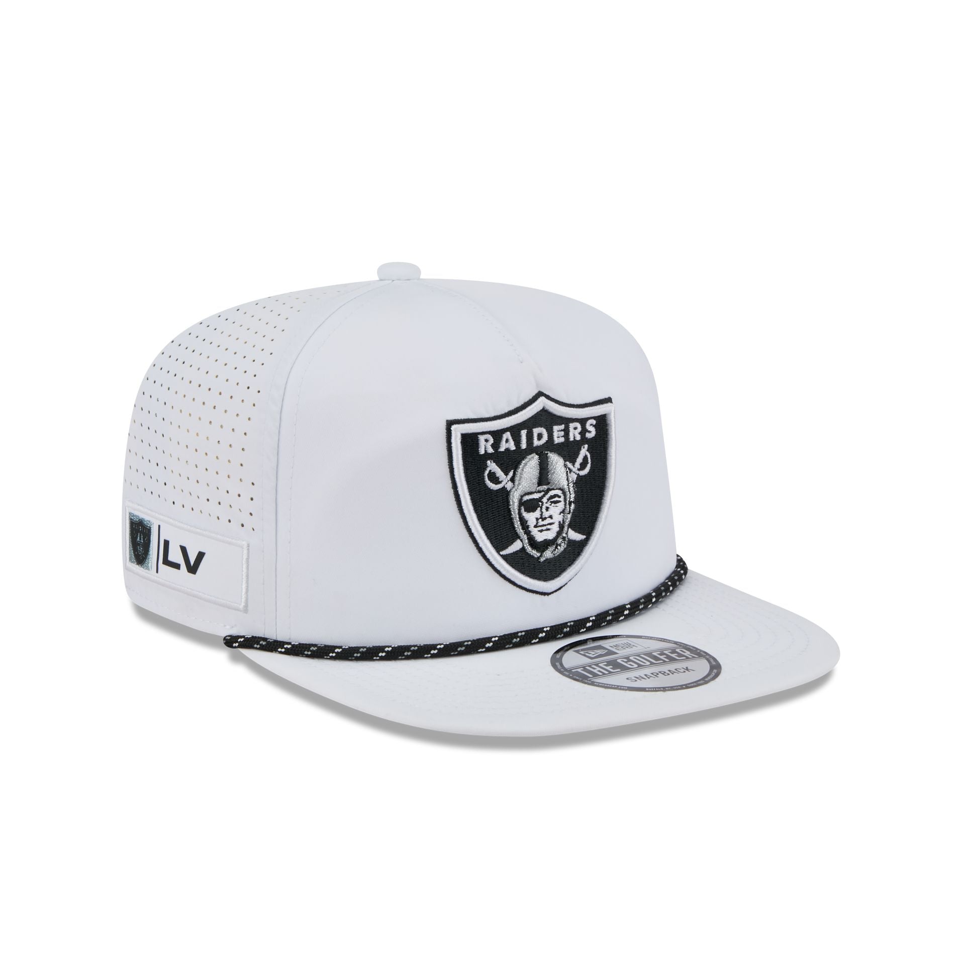 Las Vegas Raiders Optic White Performance Rope Golfer Hat - Image 3