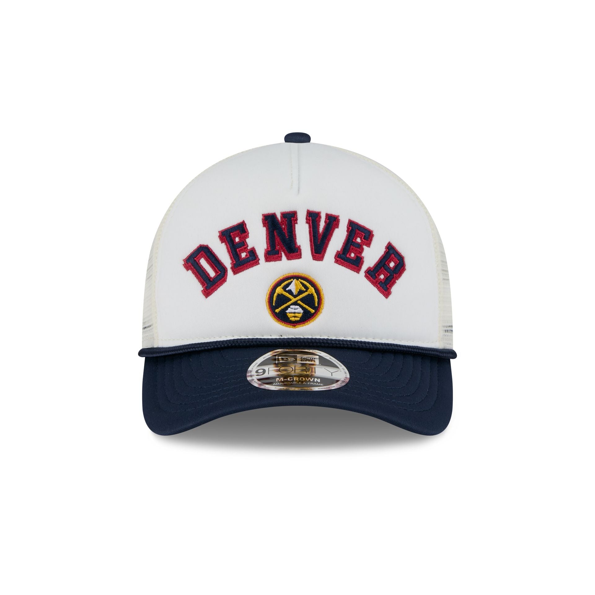 Denver Nuggets Chrome Arch 9FORTY M-Crown A-Frame Trucker Hat - Image 2