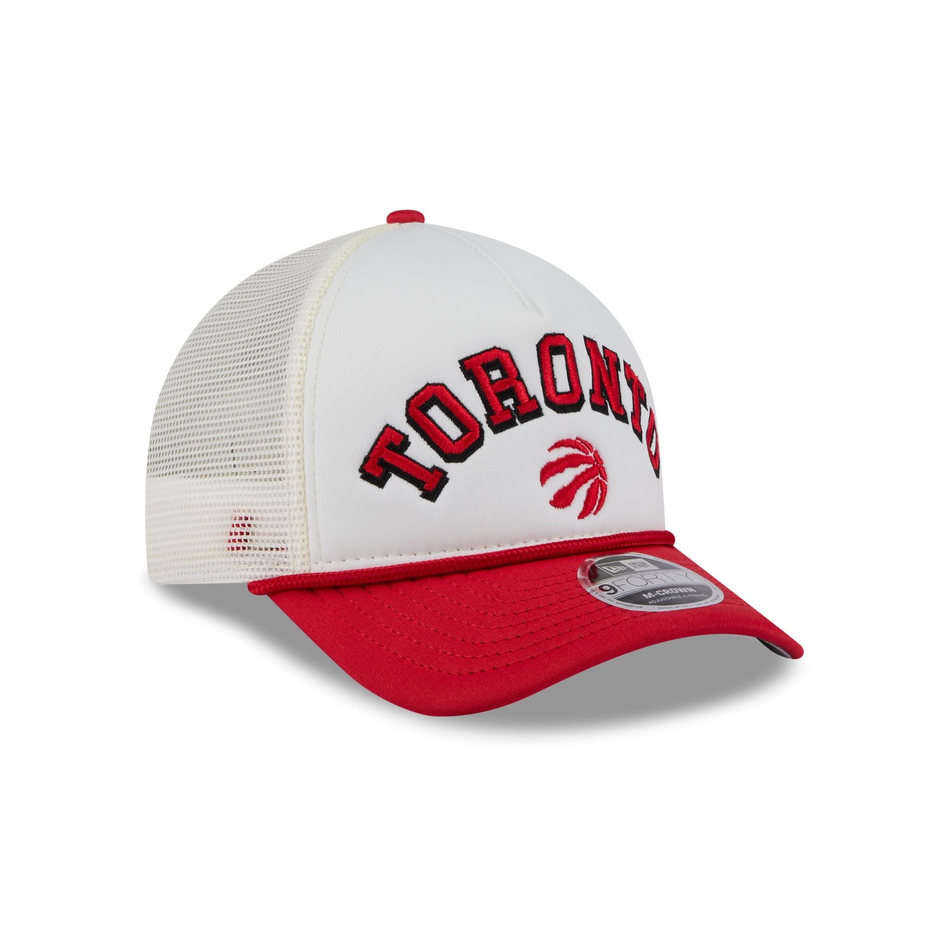 Toronto Raptors Chrome Arch 9FORTY M-Crown A-Frame Trucker Hat - Image 3