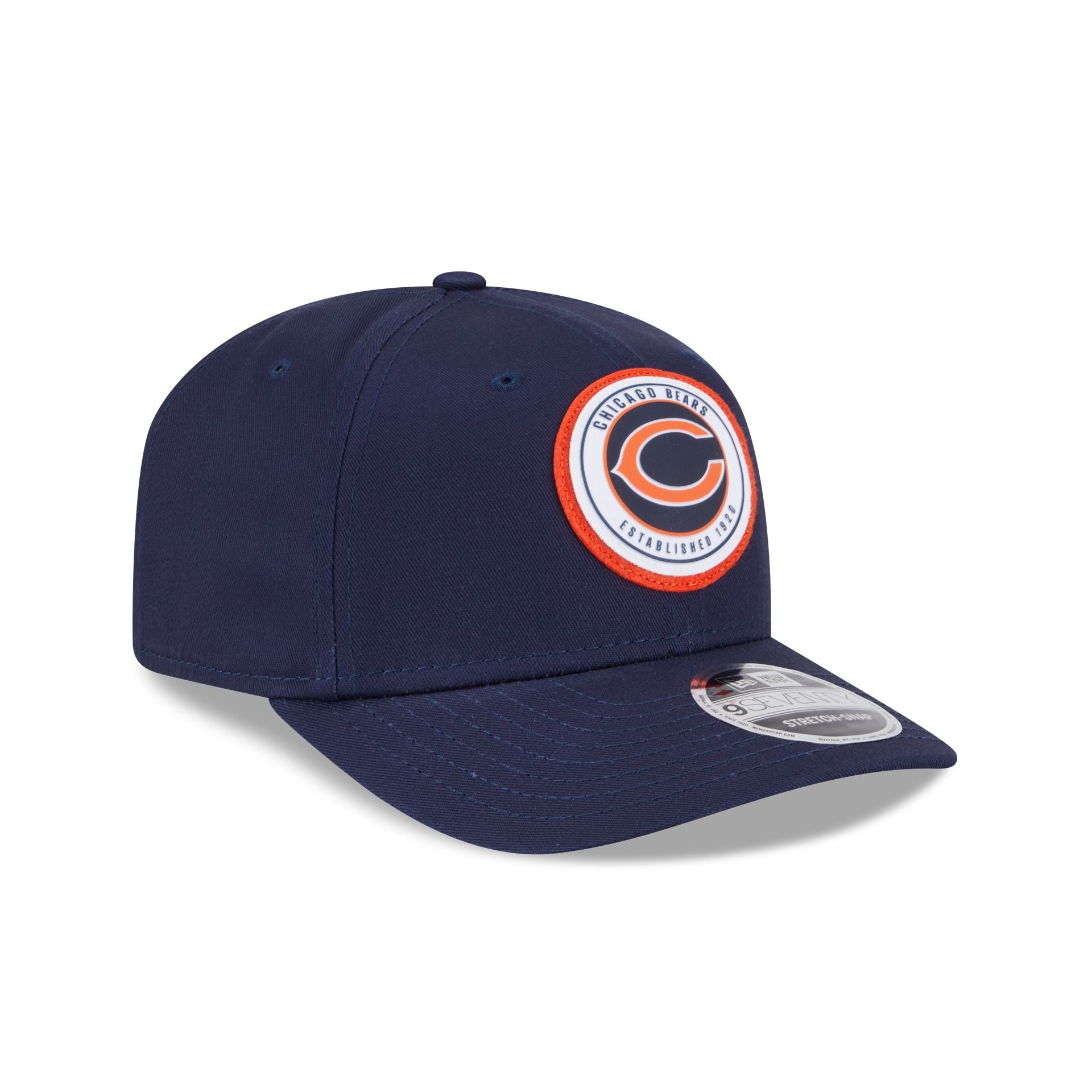 Chicago Bears Circle Patch 9SEVENTY Stretch-Snap Hat - Image 3