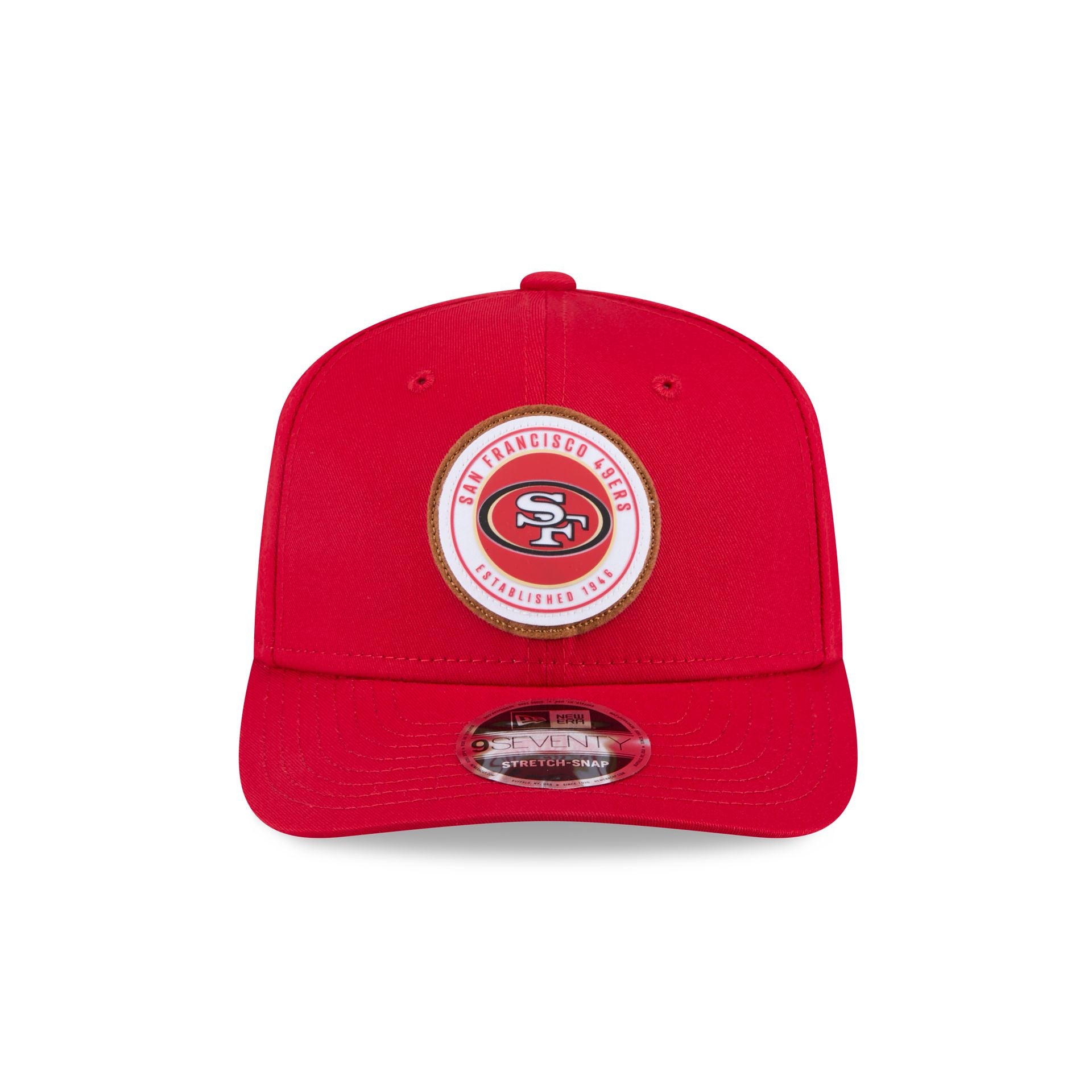 San Francisco 49ers Circle Patch 9SEVENTY Stretch-Snap Hat - Image 2