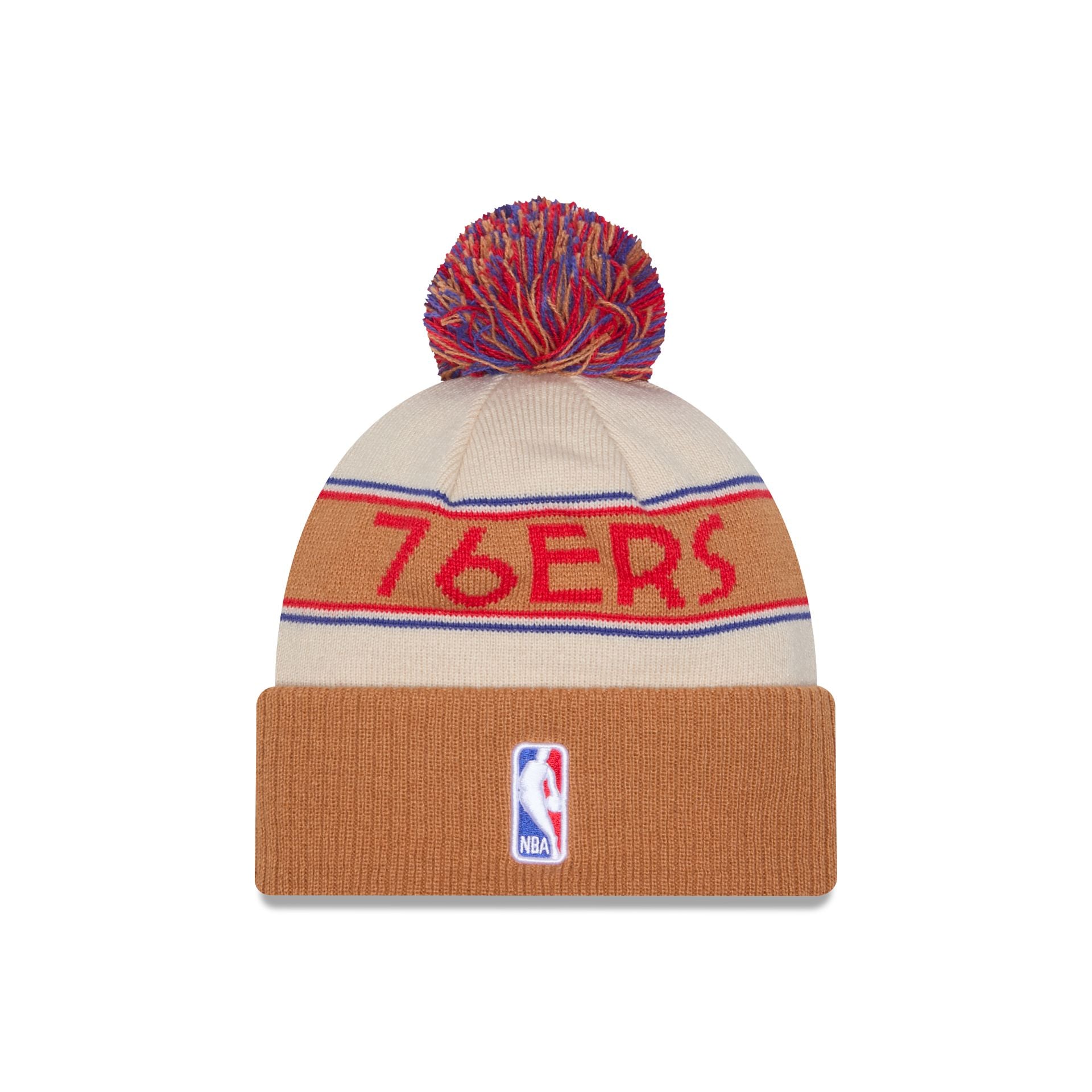 Philadelphia 76ers 2025 All-Star Game Fan Pack Pom Knit Hat - Image 2