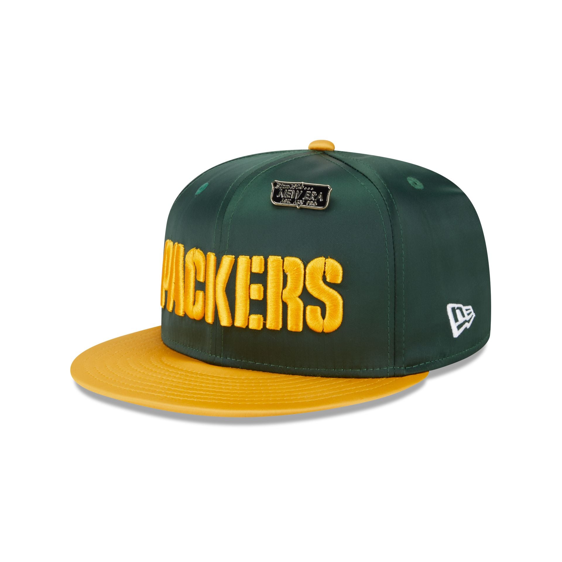 Green Bay Packers Spring Satin 59FIFTY Fitted Hat - Image 3