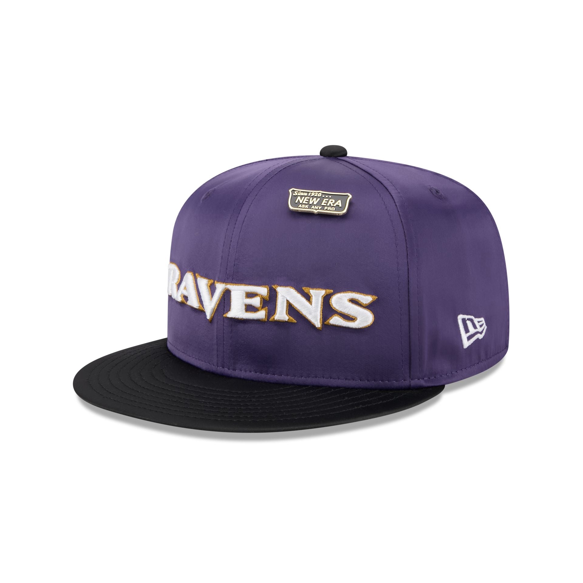Baltimore Ravens Spring Satin 59FIFTY Fitted Hat - Image 3
