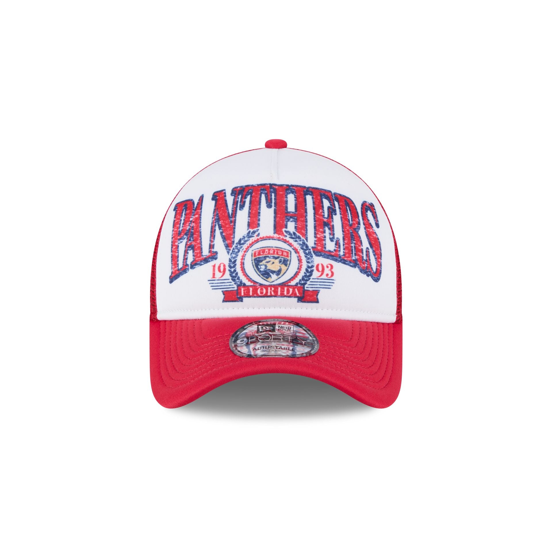 Florida Panthers Distressed 9FORTY A-Frame Trucker Hat - Image 2