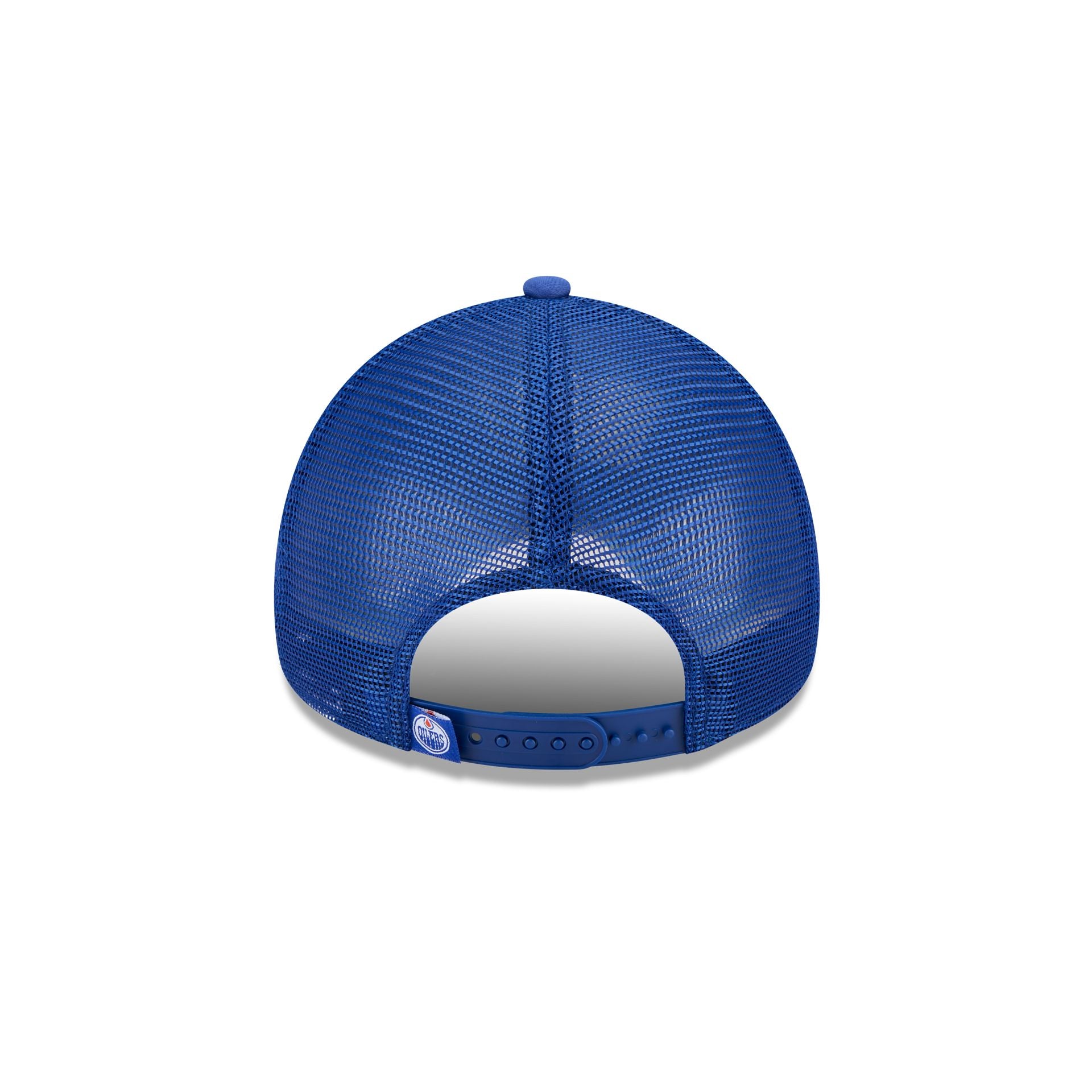 Edmonton Oilers Distressed 9FORTY A-Frame Trucker Hat - Image 6