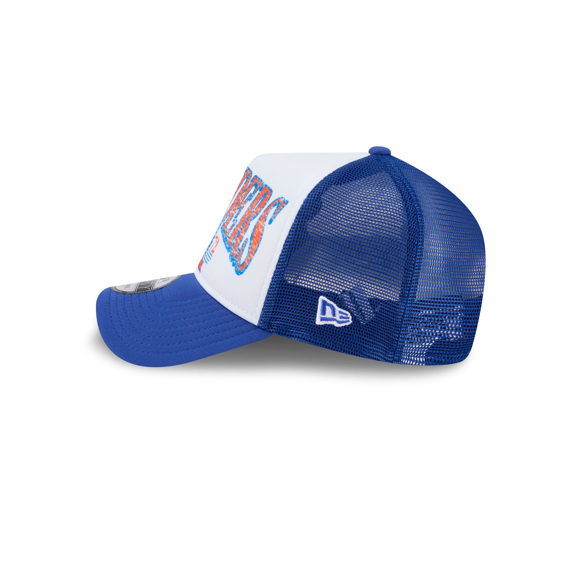 New York Islanders Distressed 9FORTY A-Frame Trucker Hat - Image 4