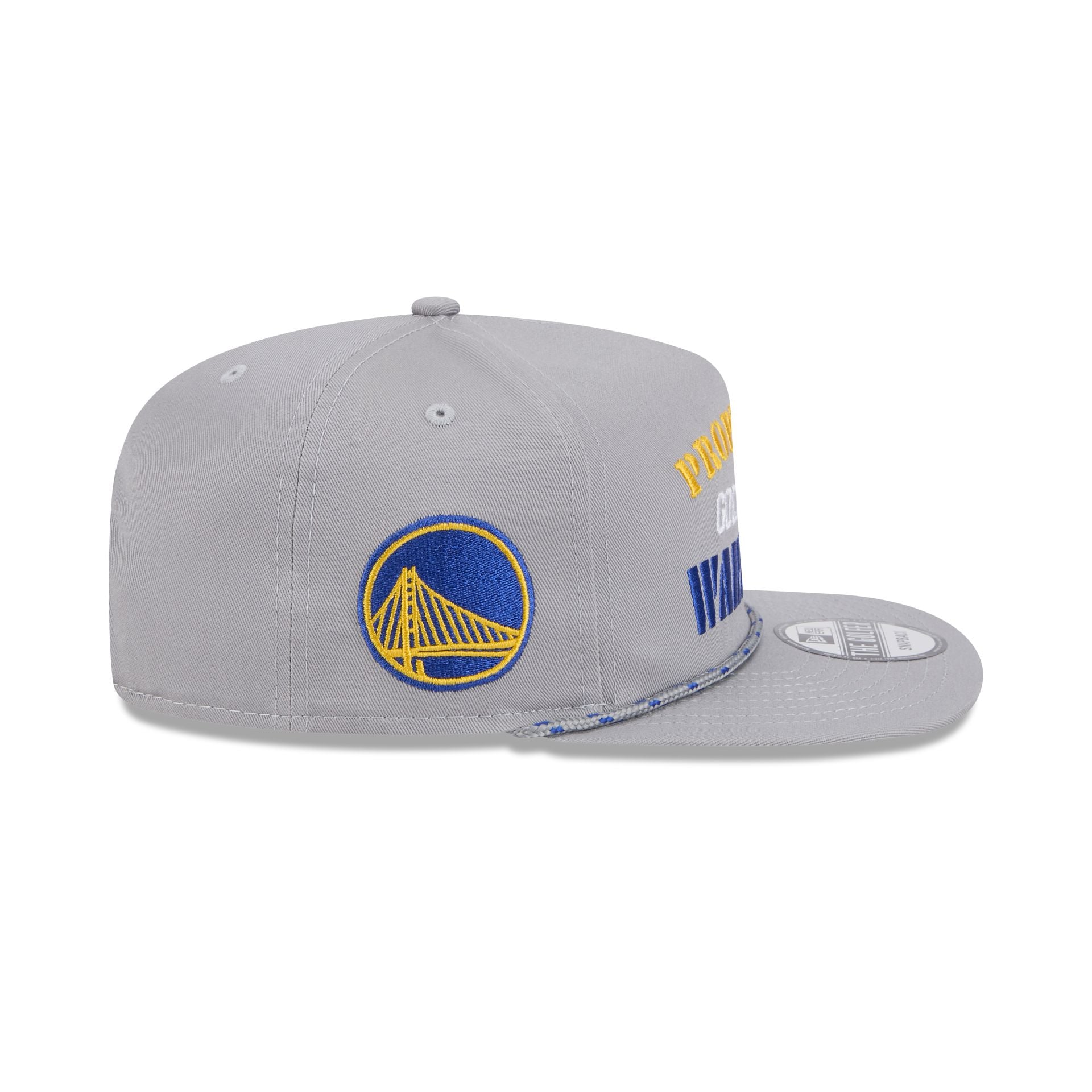 Golden State Warriors Vintage Gray Rope Golfer Hat - Image 4