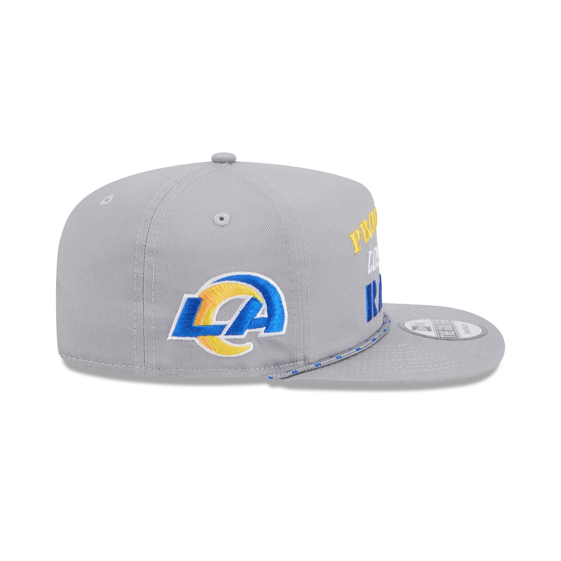 Los Angeles Rams Vintage Gray Rope Golfer Hat - Image 4
