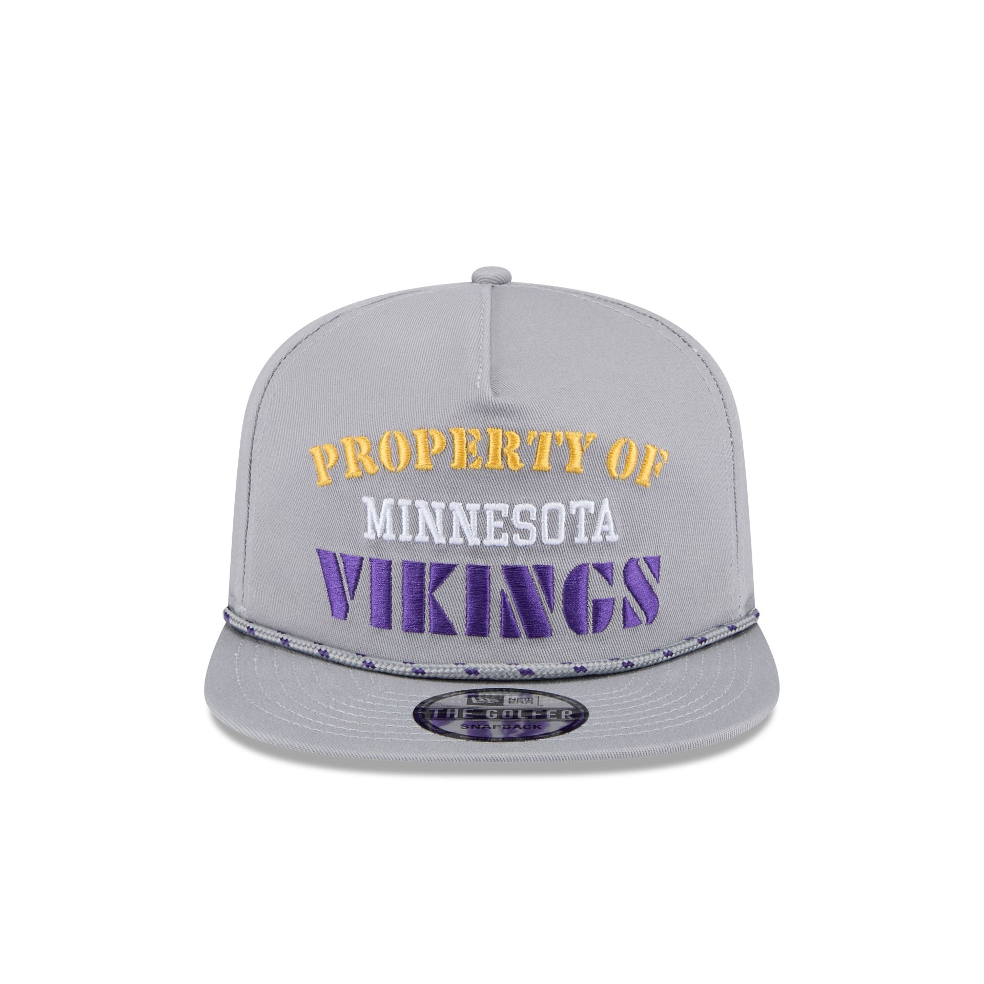 Minnesota Vikings Vintage Gray Rope Golfer Hat - Image 2