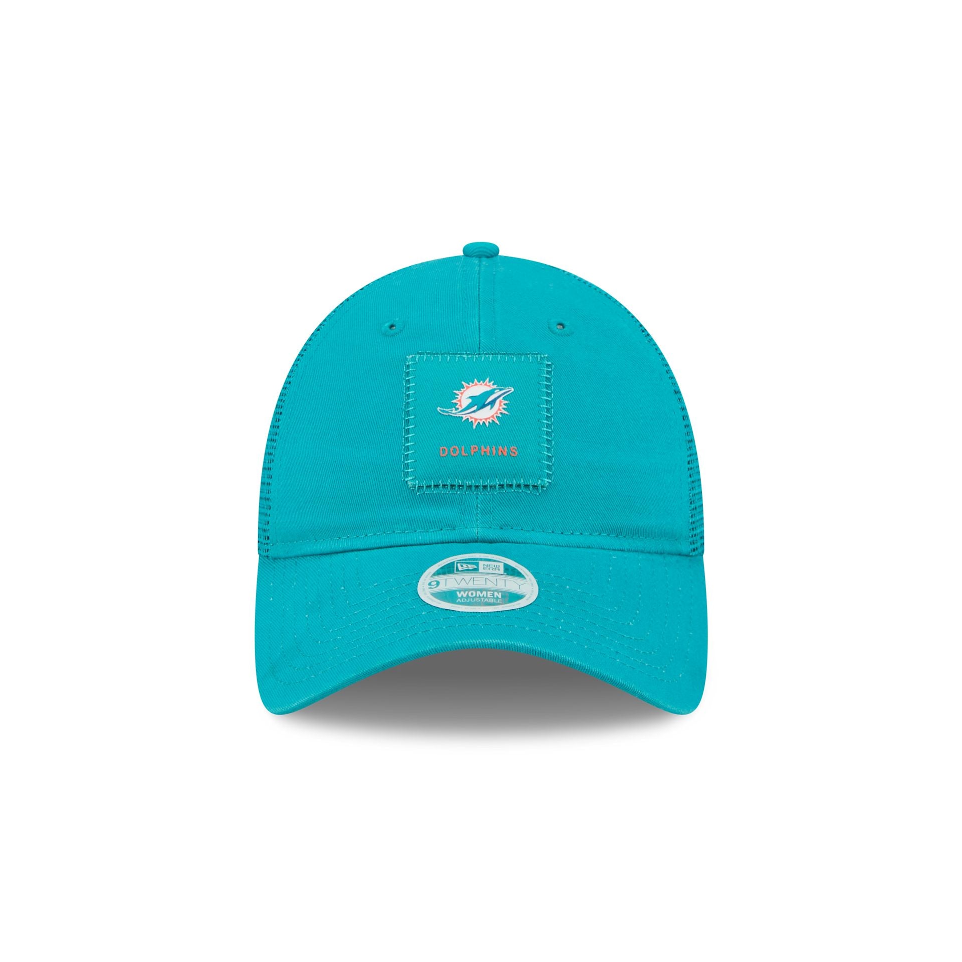 Miami Dolphins Women's Square Stitch 9TWENTY Trucker Hat - Image 2