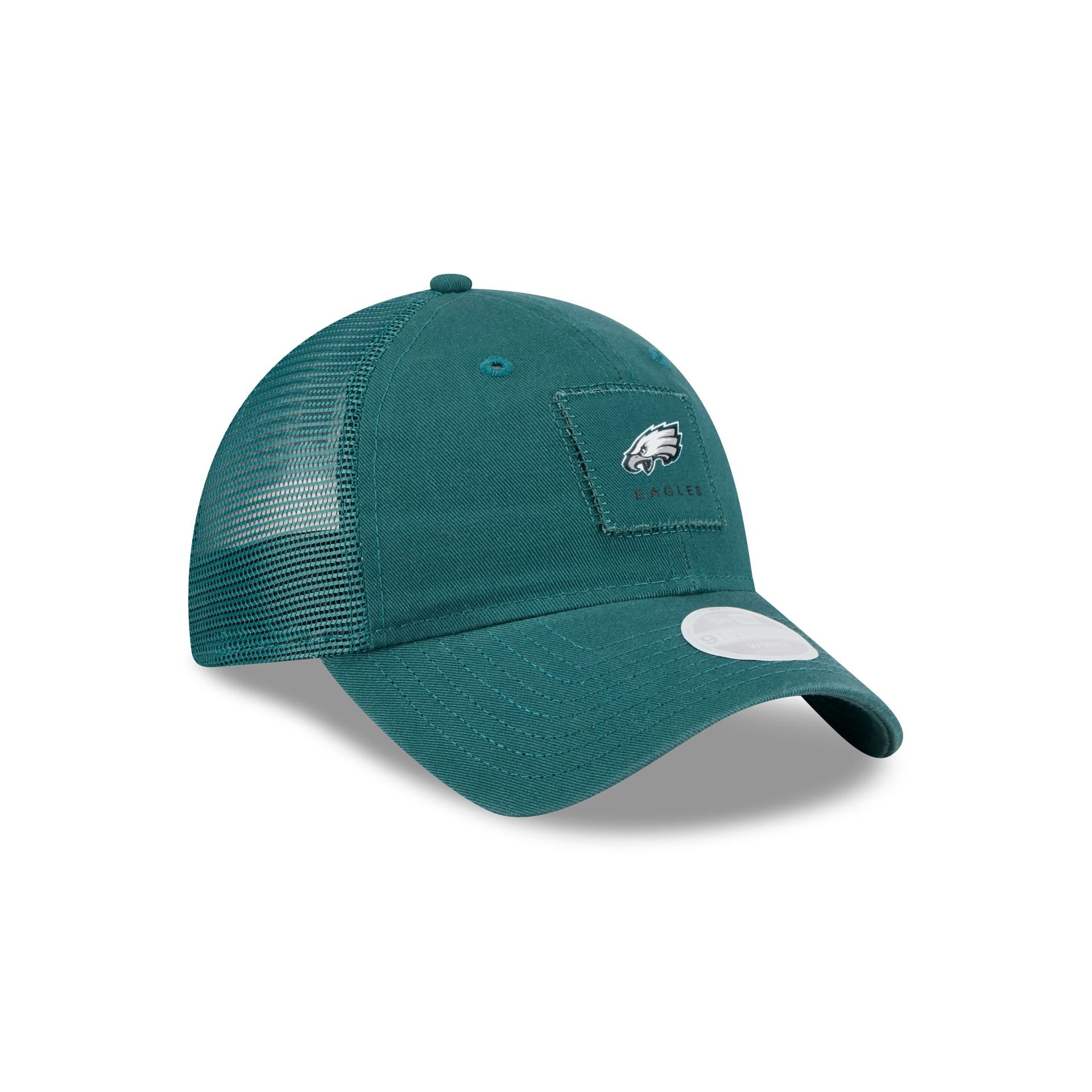 Philadelphia Eagles Women's Square Stitch 9TWENTY Trucker Hat - Image 3