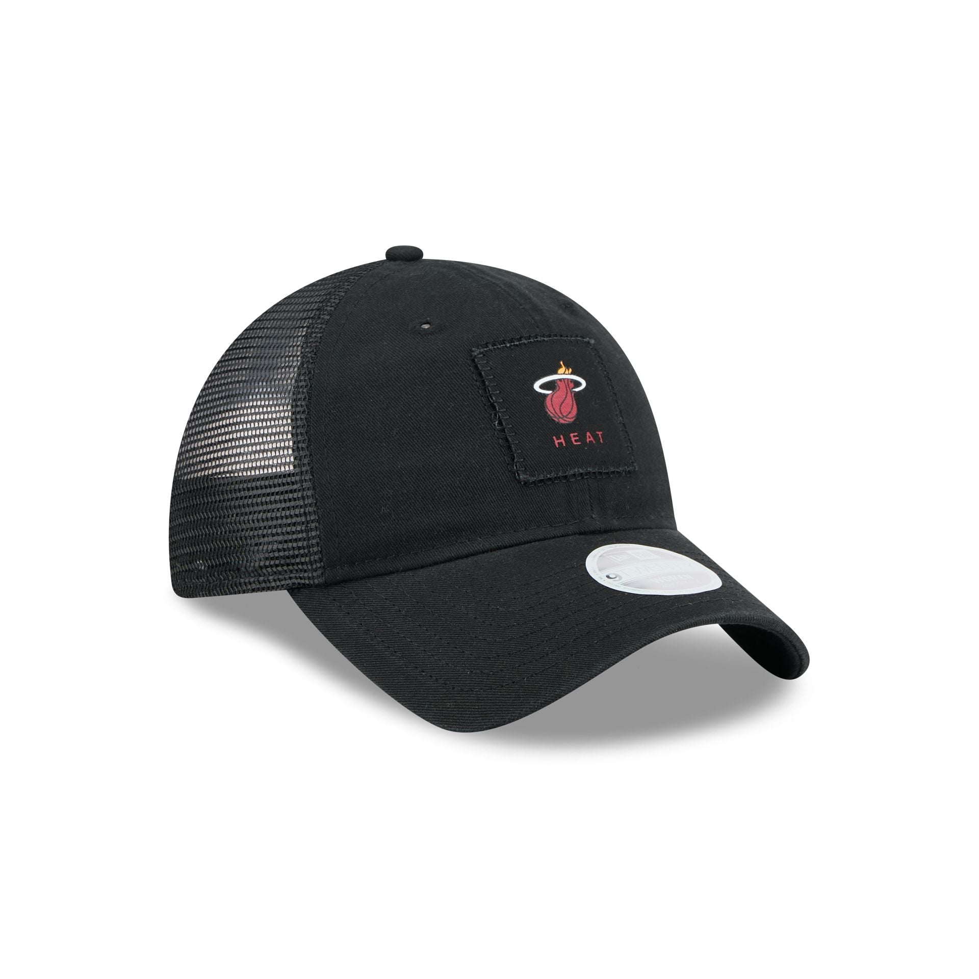 Miami Heat Women's Square Stitch 9TWENTY Trucker Hat - Image 3
