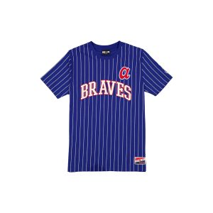 Atlanta Braves Throwback Pinstripe Wordmark T-Shirt