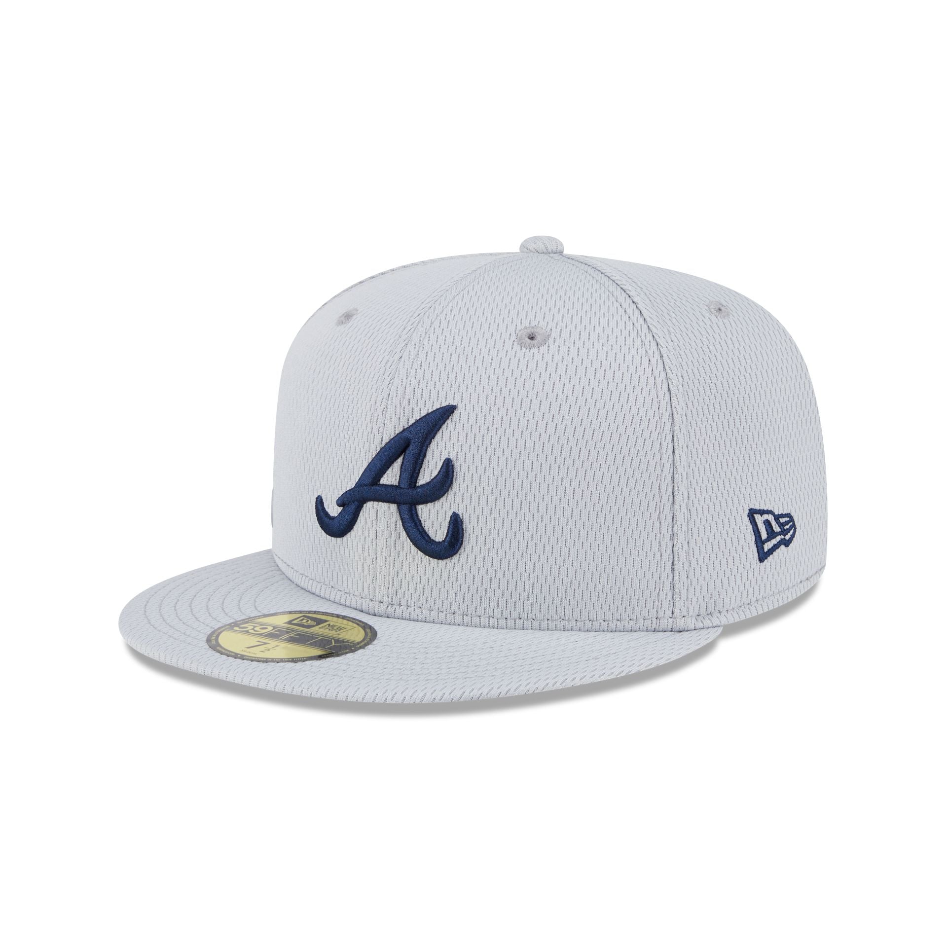 Atlanta Braves 2025 Clubhouse Gray 59FIFTY Fitted Hat - Image 3