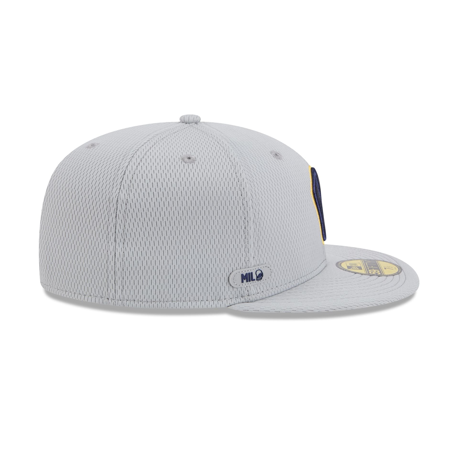 Milwaukee Brewers 2025 Clubhouse Gray 59FIFTY Fitted Hat - Image 4
