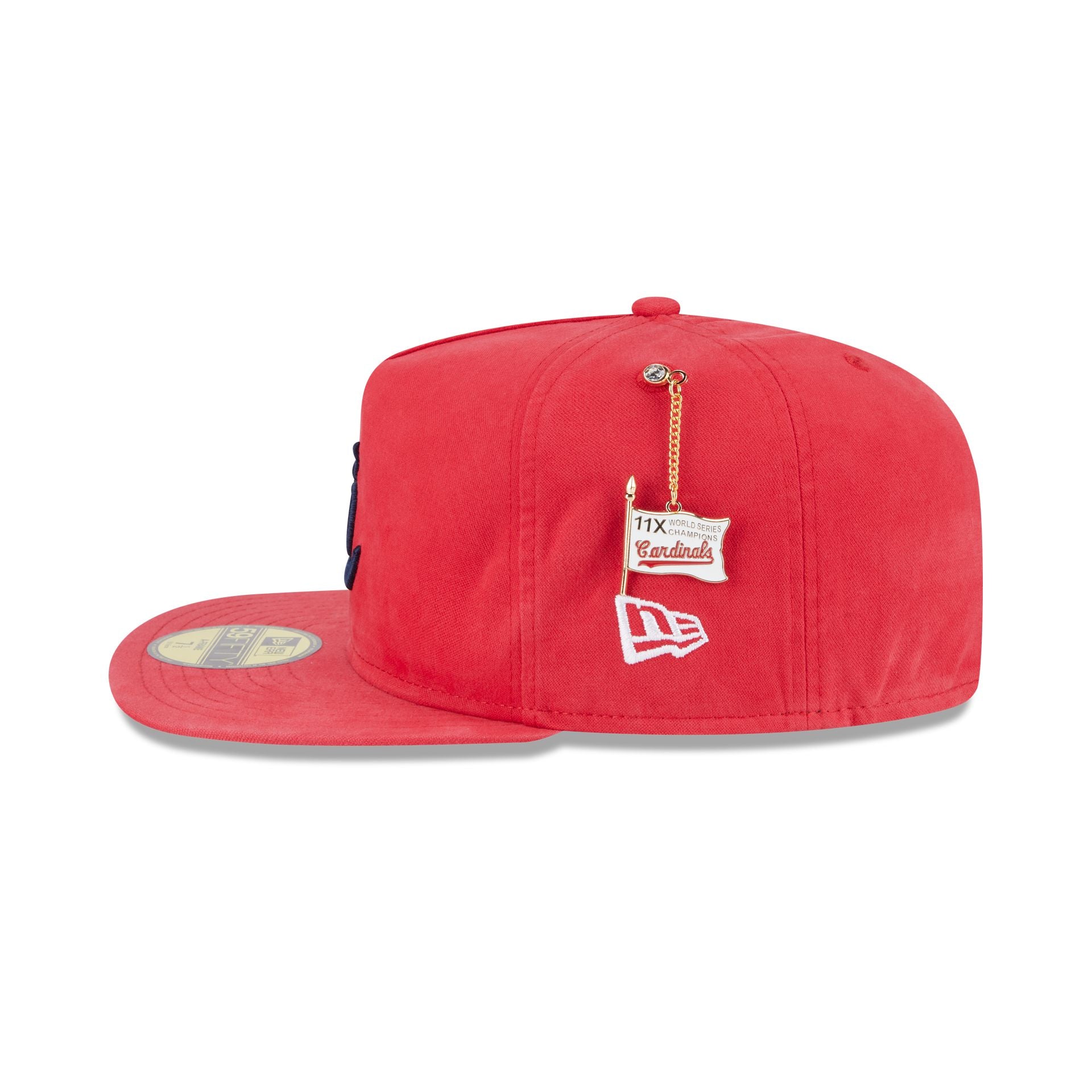 St. Louis Cardinals Championship Side Flag 59FIFTY A-Frame Fitted Hat - Image 4