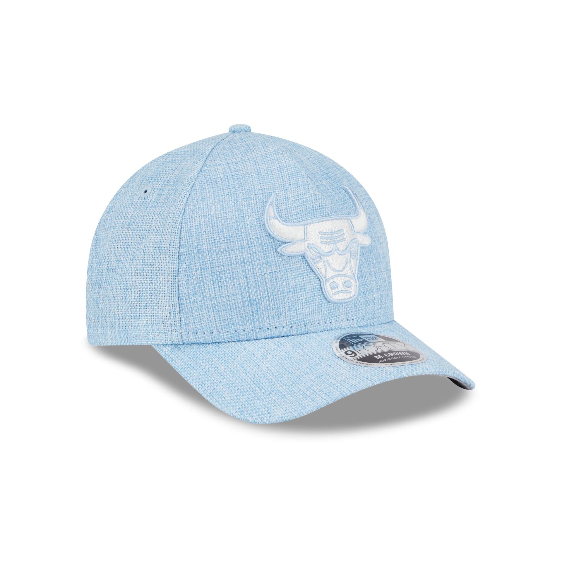 Chicago Bulls Cotton Weaver Blue 9FORTY M-Crown A-Frame Snapback Hat - Image 3