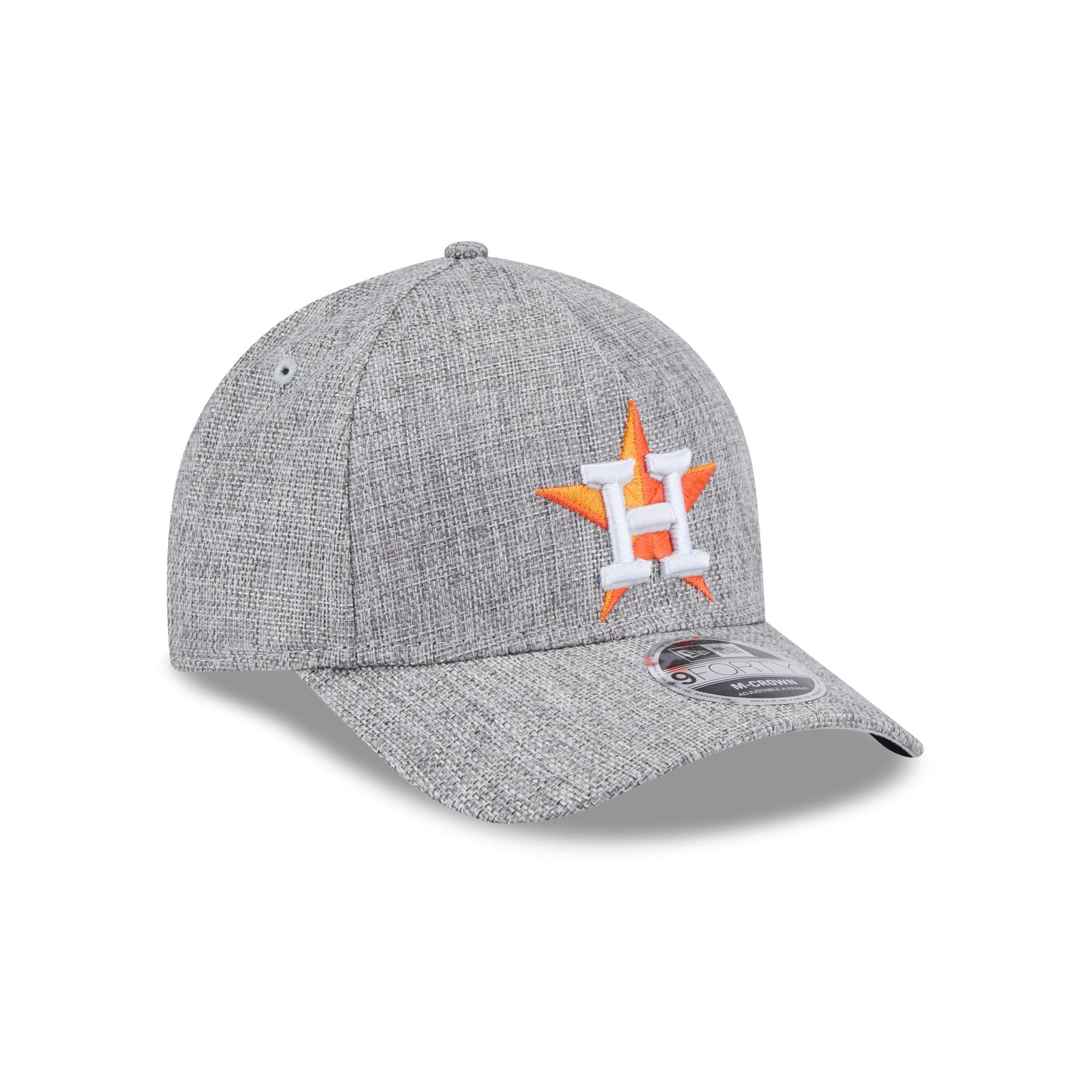 Houston Astros Cotton Weave Gray 9FORTY M-Crown A-Frame Snapback Hat - Image 3